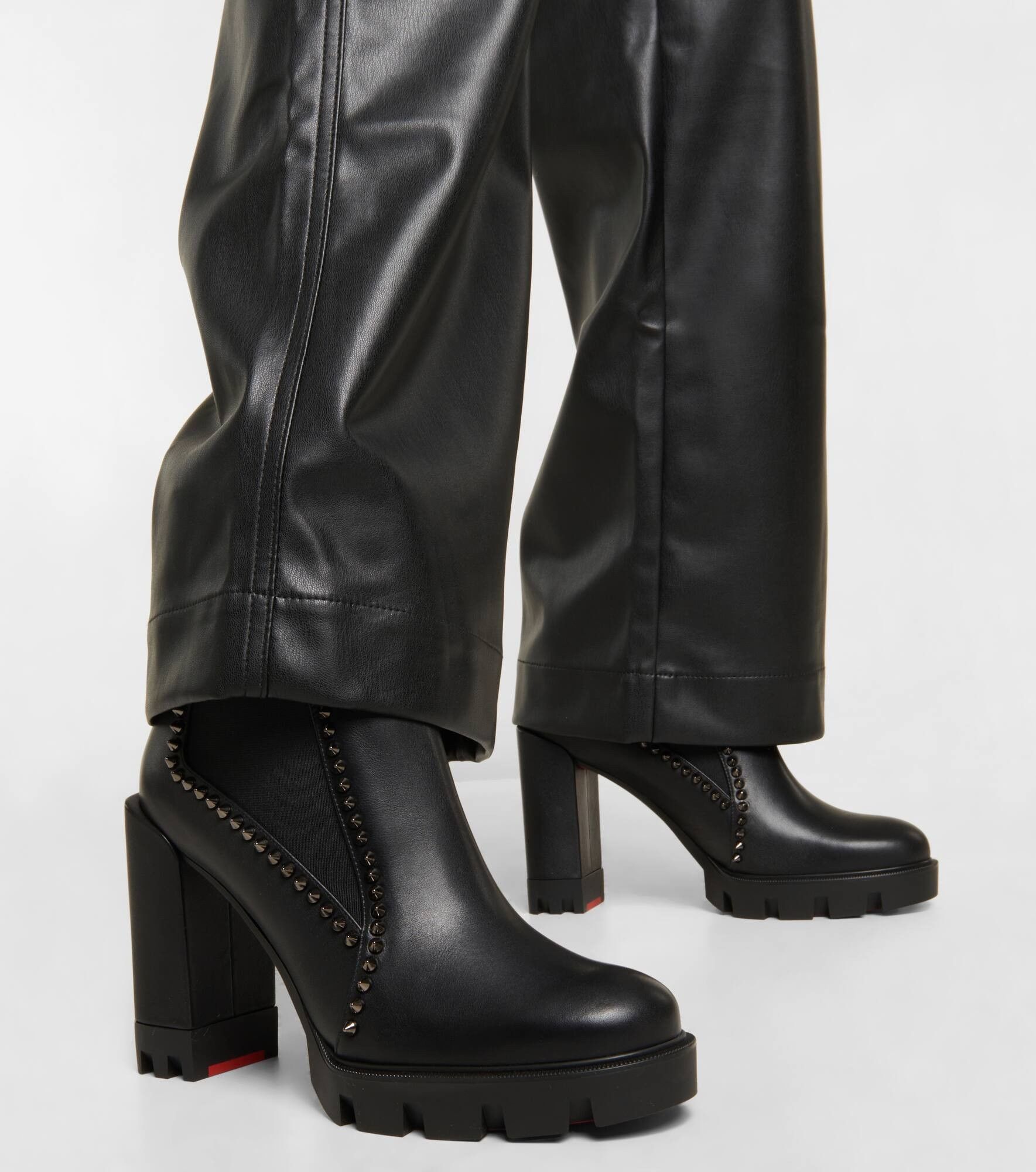 Christian Louboutin outline spikes lug 100mm Size US 7 / IT 37 - 4 Thumbnail