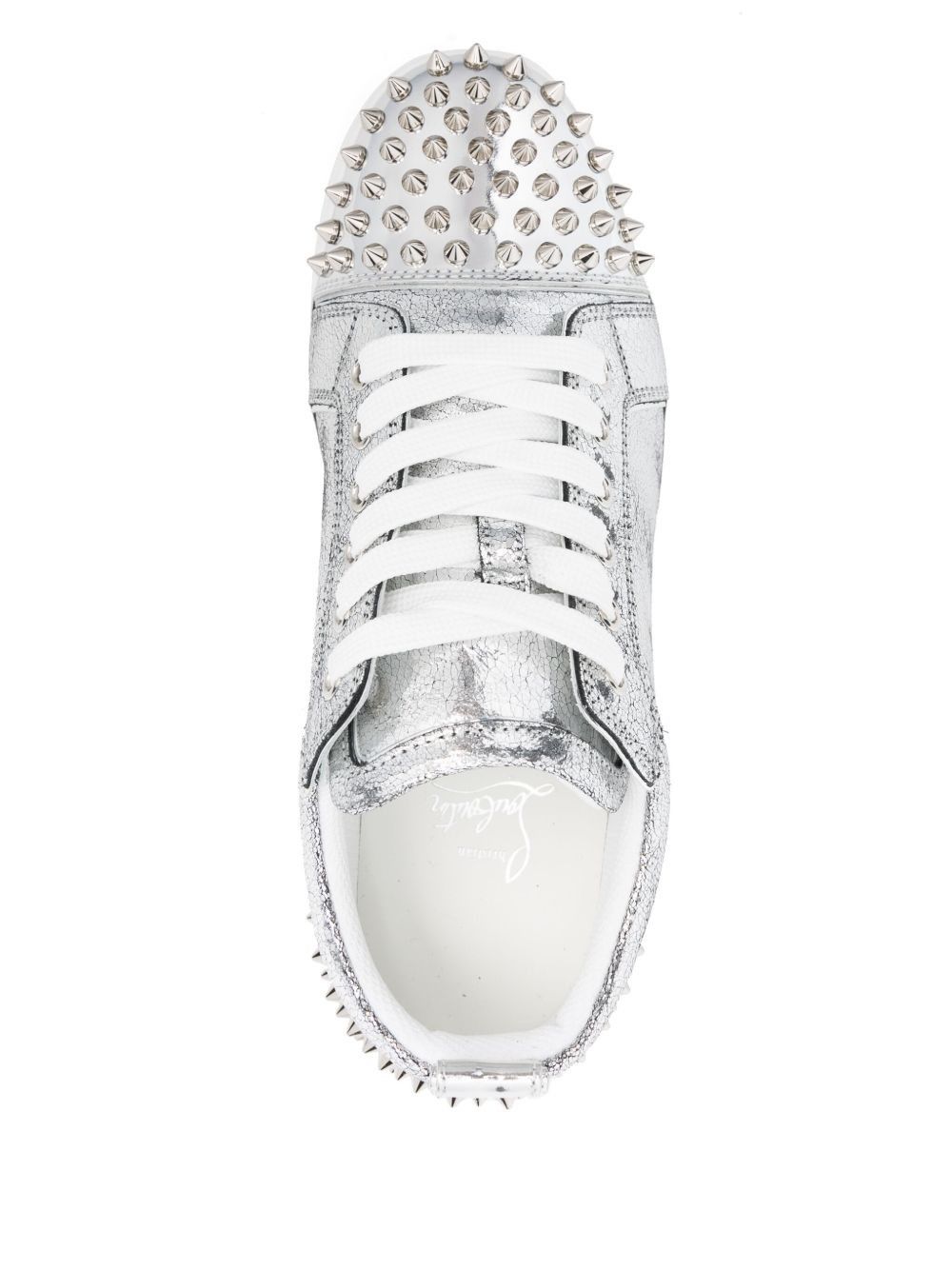 Christian Louboutin louis junior spikes silver Size US 5 / IT 35 - 4 Thumbnail