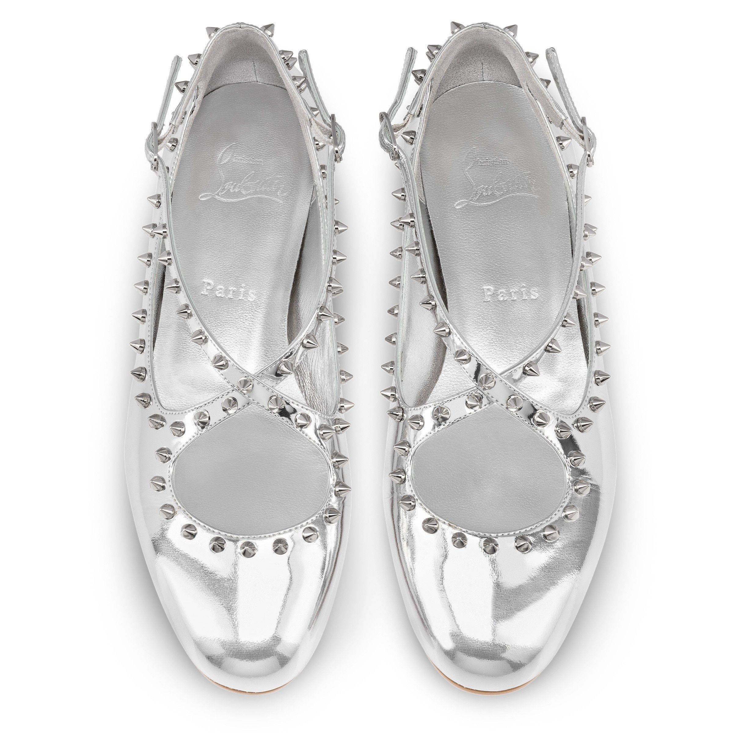 Christian Louboutin pilouta jane spikes silver Size US 7 / IT 37 - 4 Thumbnail