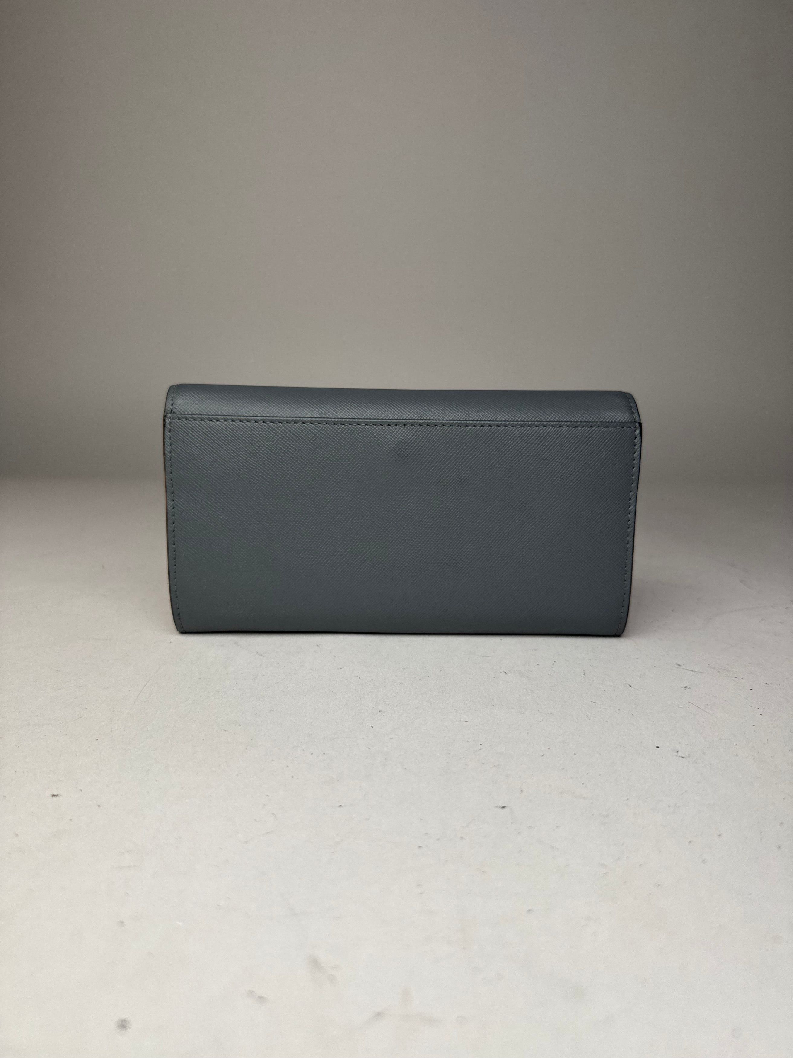 Marni Vintage Leather Wallet Blue Size ONE SIZE - 8 Thumbnail