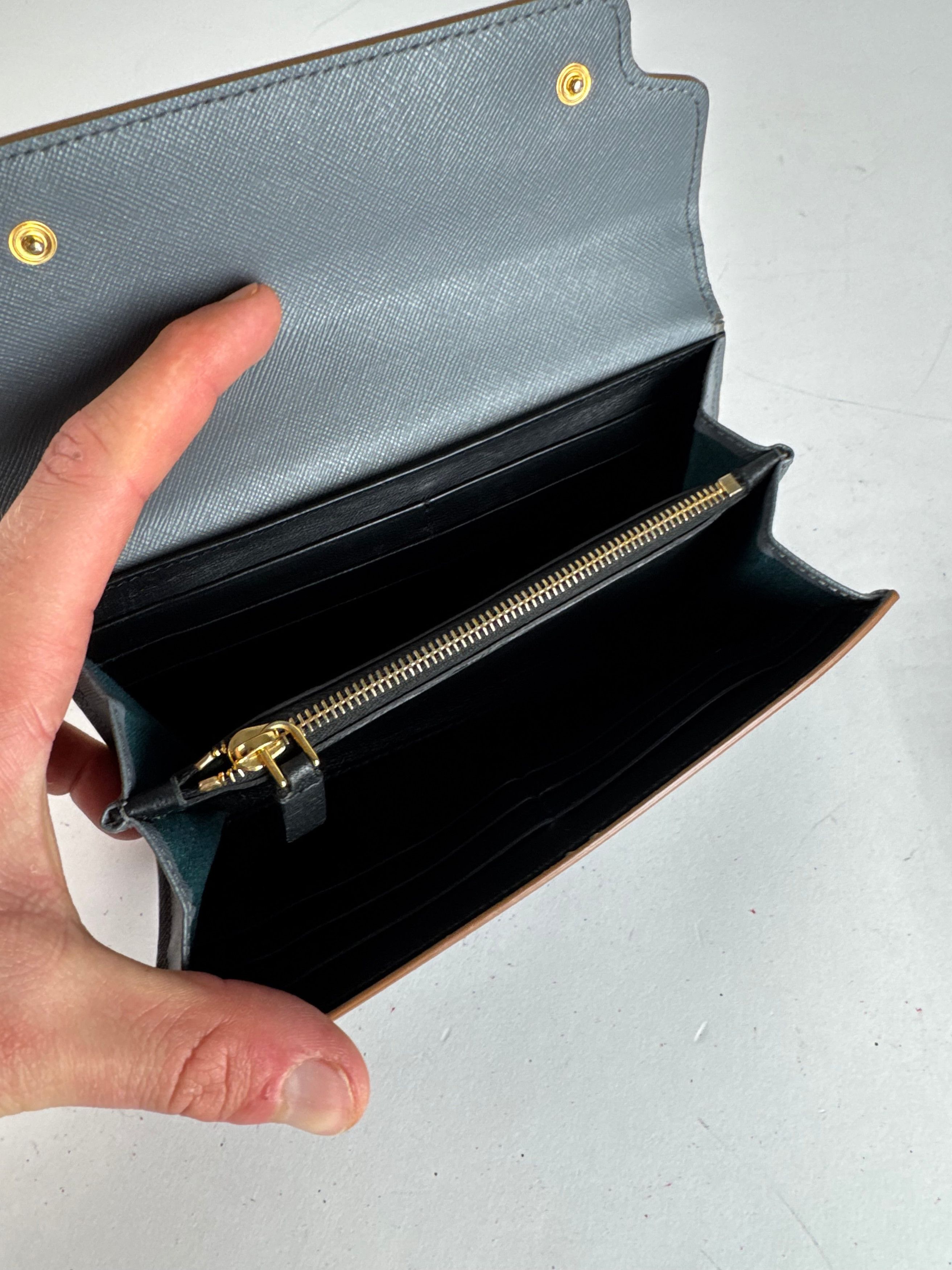 Marni Vintage Leather Wallet Blue Size ONE SIZE - 4 Thumbnail