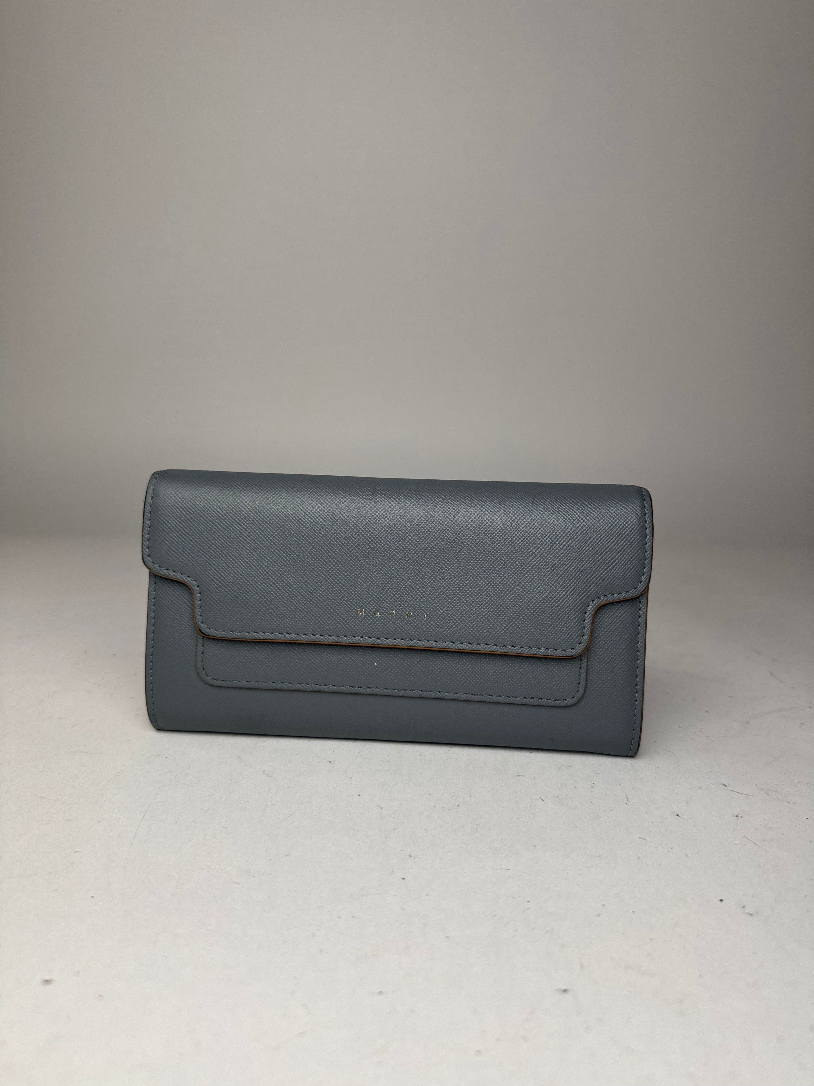 Marni Vintage Leather Wallet Blue Size ONE SIZE - 6 Thumbnail