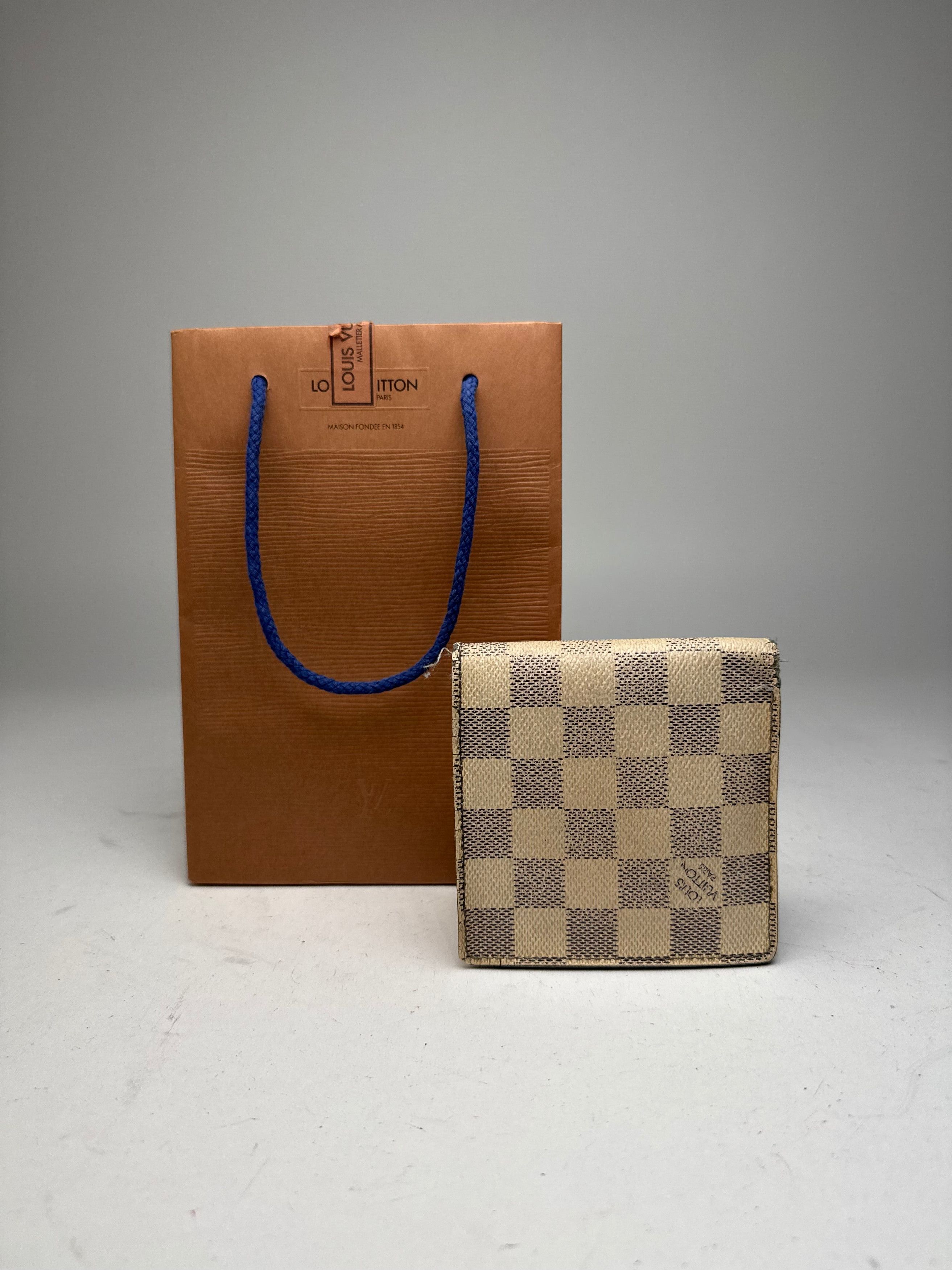 Louis Vuitton Vintage Damier Monogram Flapable Wallet Grey White Size ONE SIZE - 13 Thumbnail