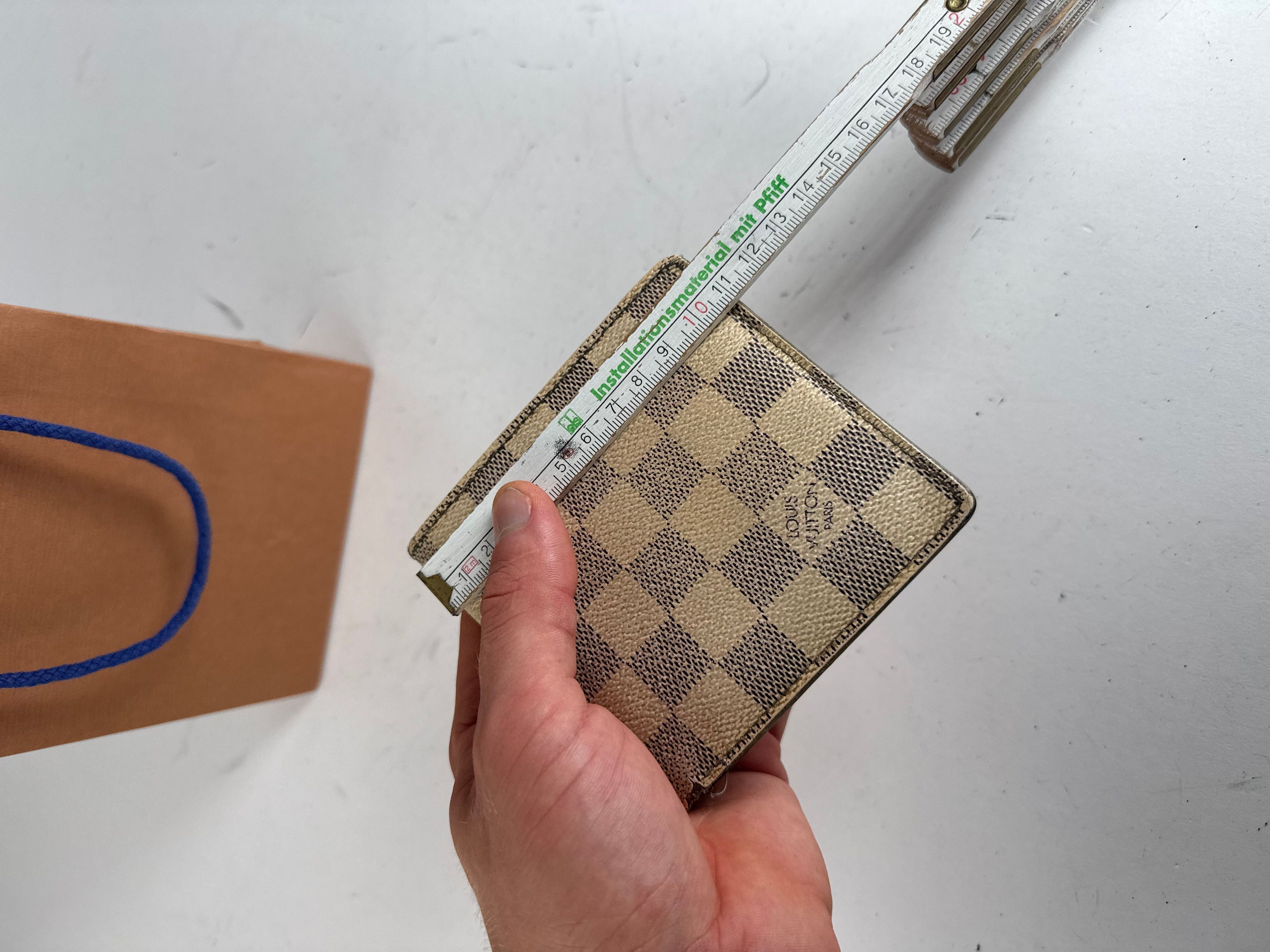 Louis Vuitton Vintage Damier Monogram Flapable Wallet Grey White Size ONE SIZE - 9 Thumbnail