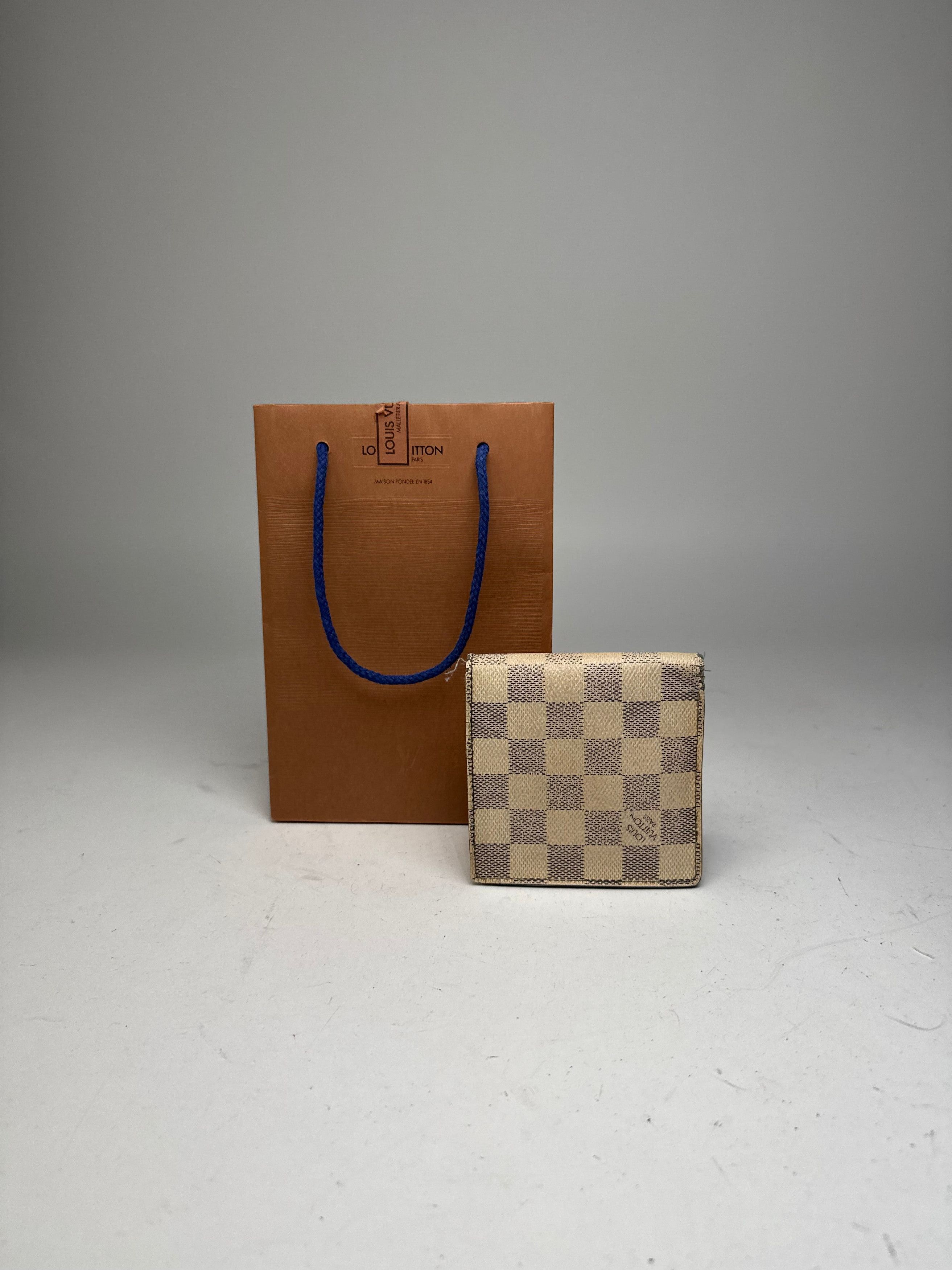 Louis Vuitton Vintage Damier Monogram Flapable Wallet Grey White Size ONE SIZE - 3 Thumbnail