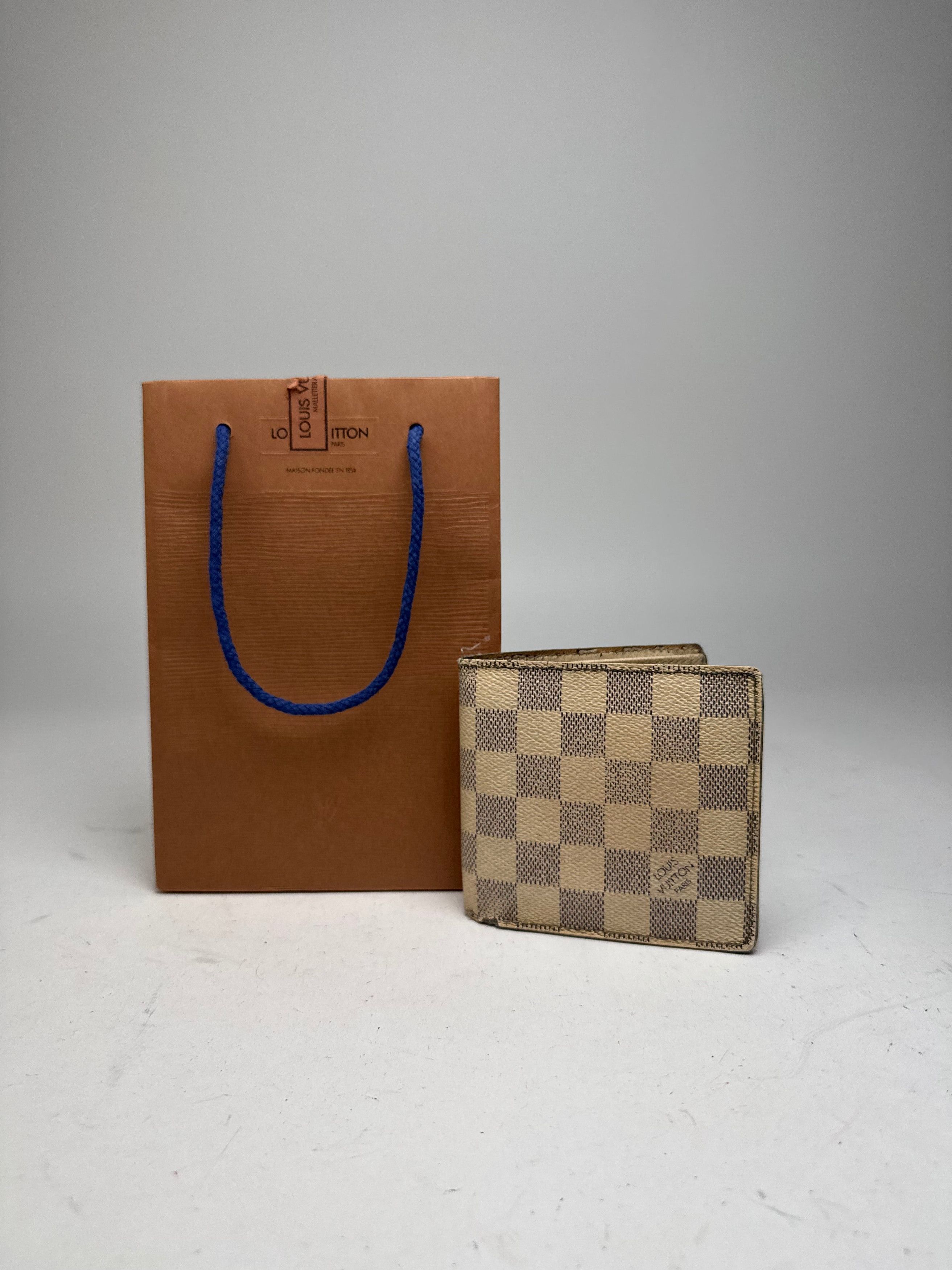 Louis Vuitton Vintage Damier Monogram Flapable Wallet Grey White Size ONE SIZE - 2 Thumbnail