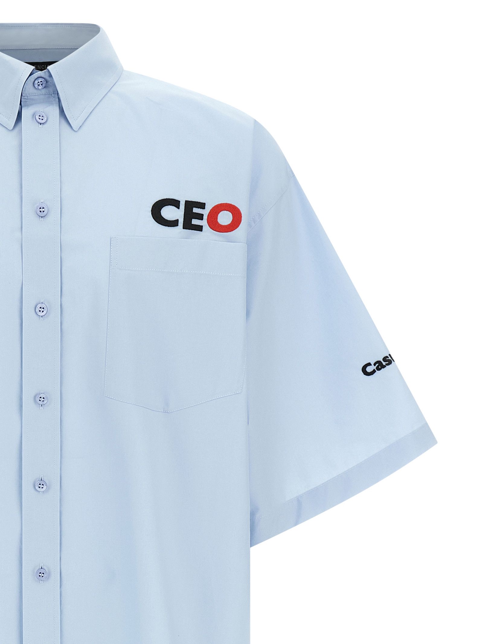 Balenciaga 'CEO Uniform Logo' shirt Size US XL / EU 56 / 4 - 3 Thumbnail