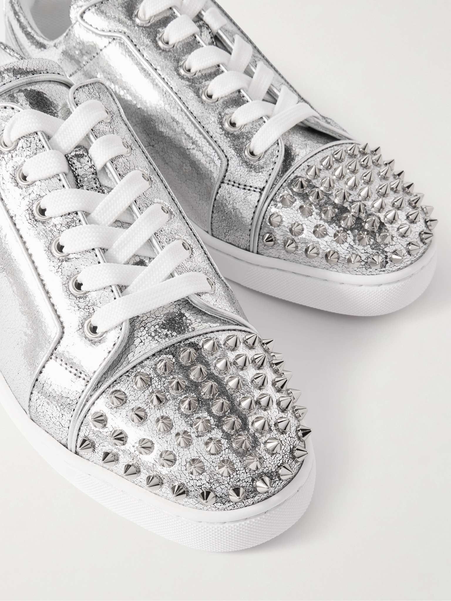 Christian Louboutin men's louis junior spikes silver Size US 6 / EU 39 - 5 Thumbnail