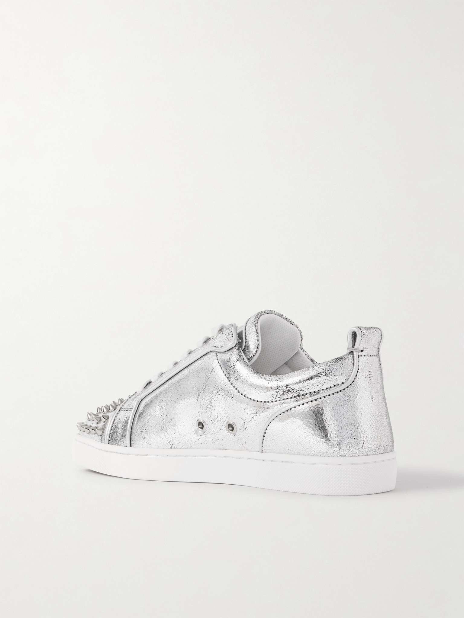 Christian Louboutin men's louis junior spikes silver Size US 10 / EU 43 - 4 Thumbnail