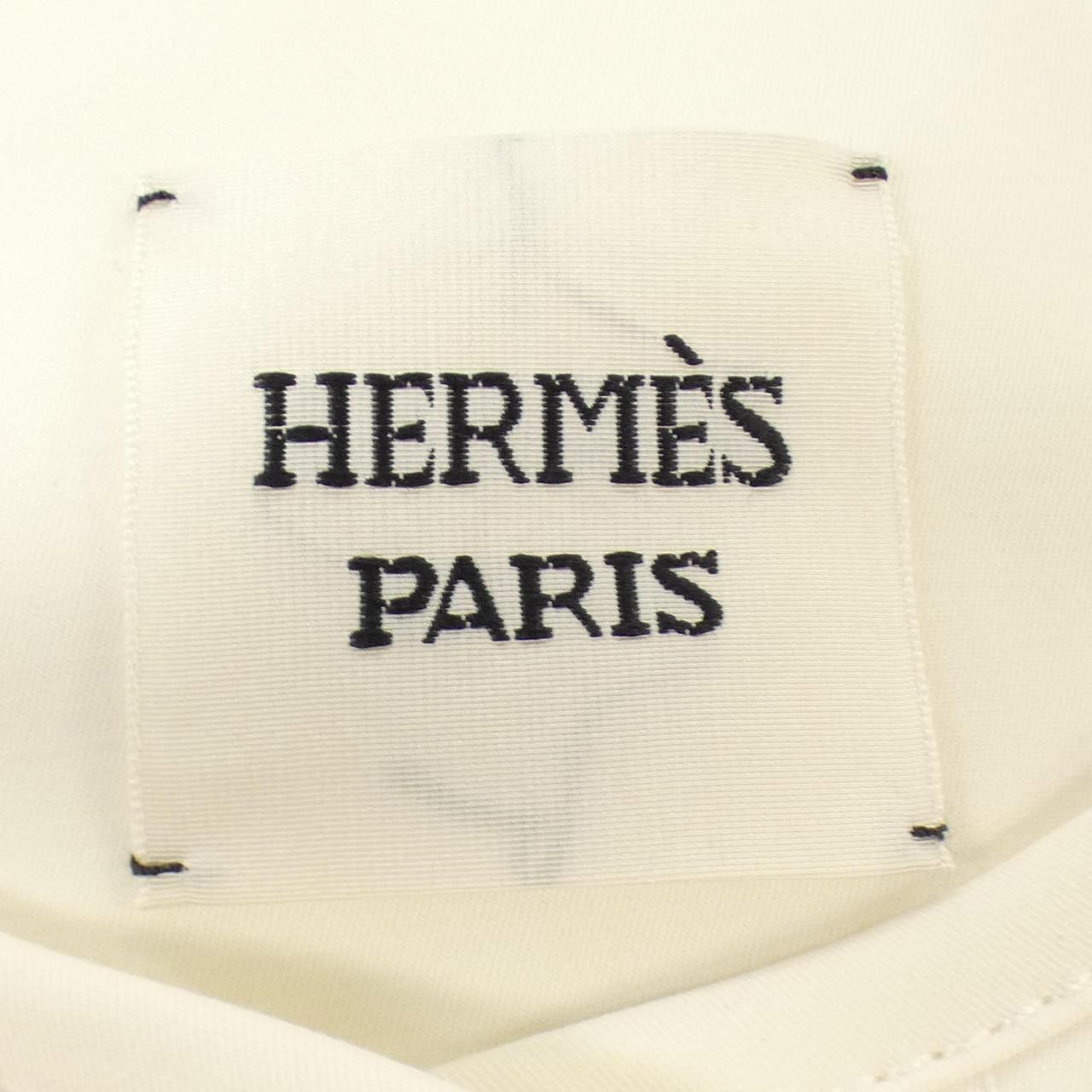 Hermes Hermes Hermes 5E0163DQ Collarless Jacket Cotton Outerwear DUTY FREE for USA Size ONE SIZE - 4 Thumbnail