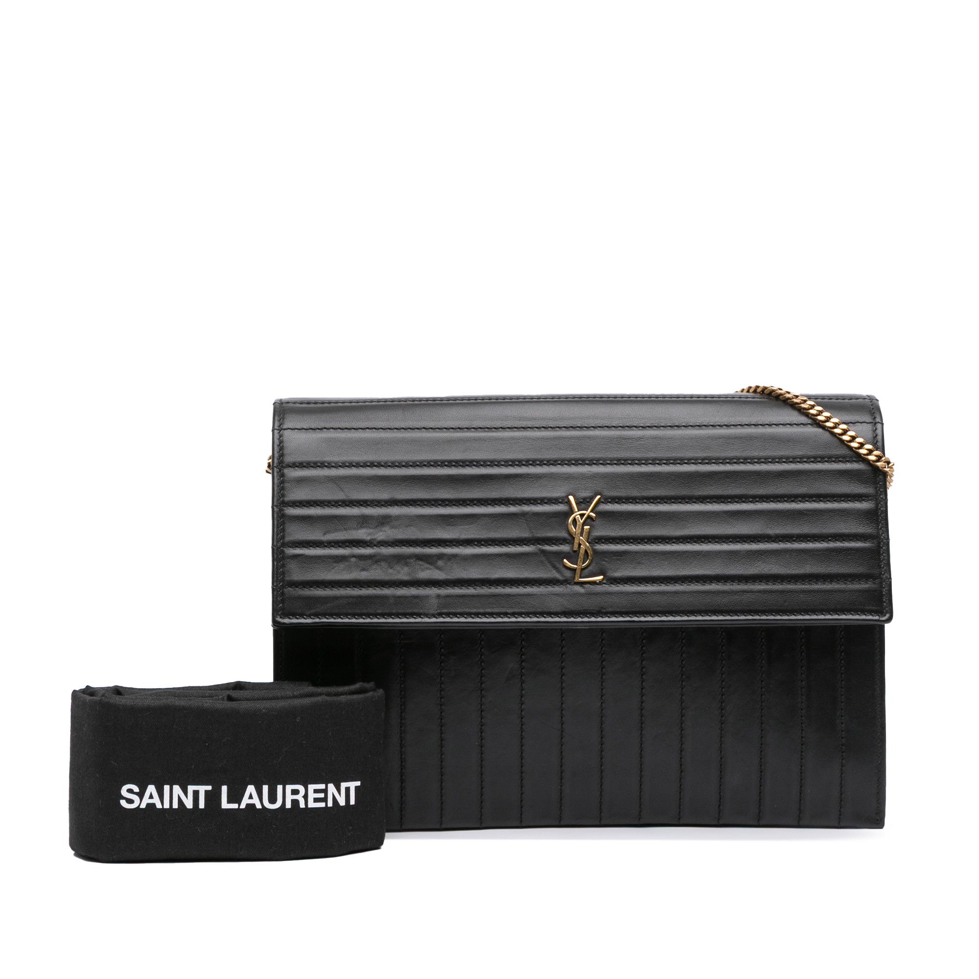Yves Saint Laurent Yves Saint Laurent Quilted Calfskin Victoire Chain Crossbody Size ONE SIZE - 11 Thumbnail