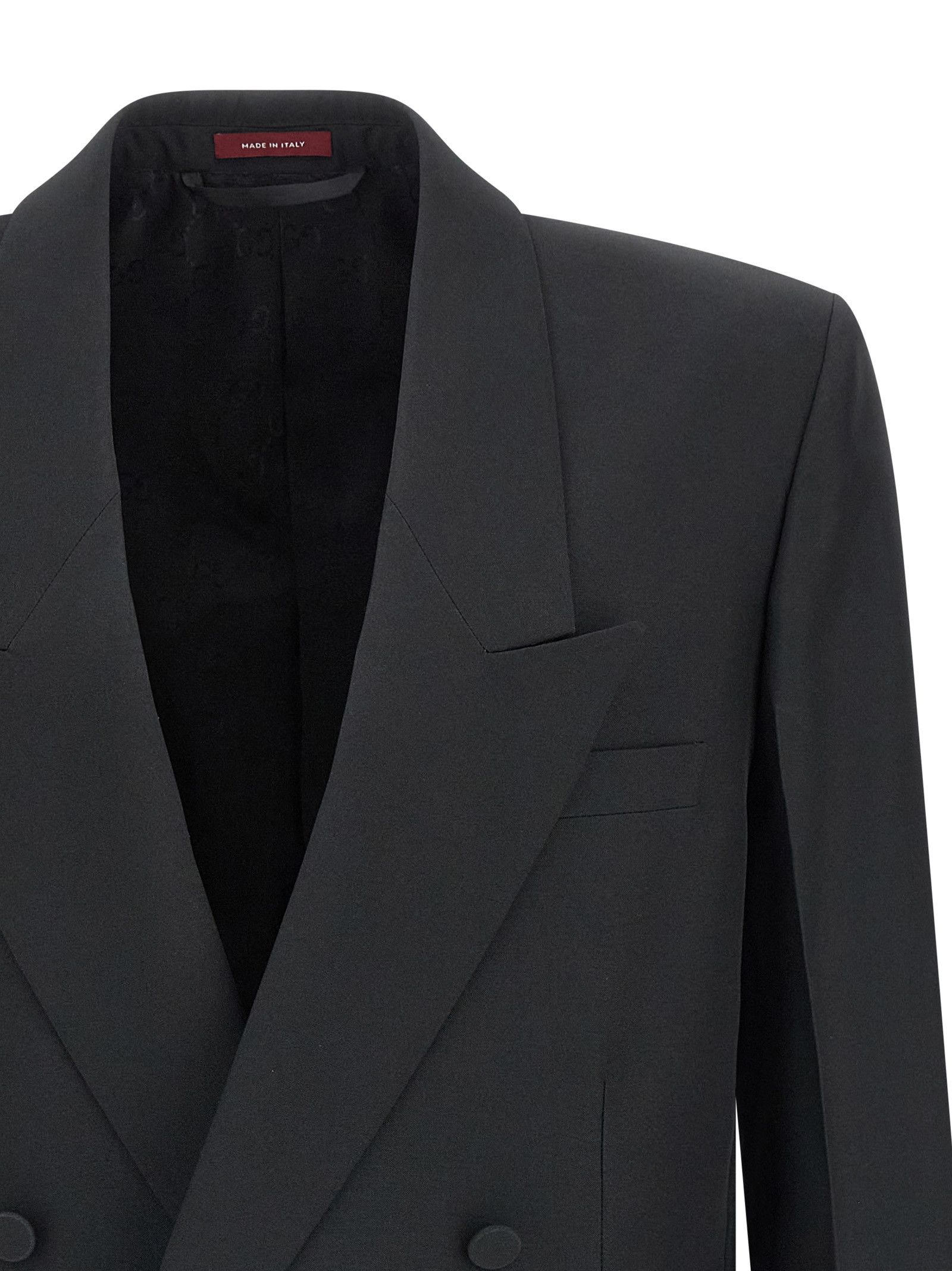 Gucci Double-breasted technical Panama blazer Size US L / EU 52-54 / 3 - 3 Thumbnail