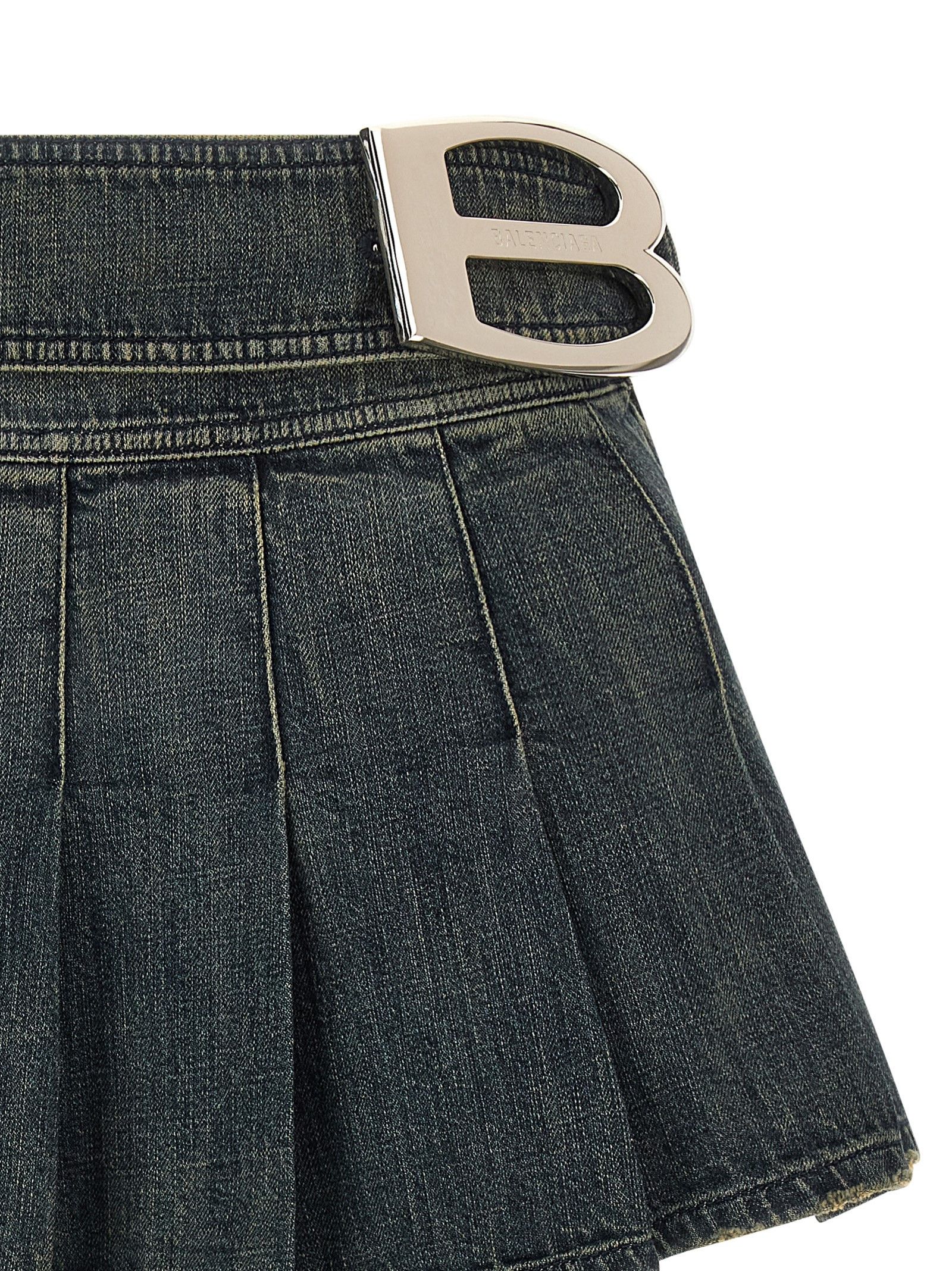 Balenciaga 'Buckle Pleated' skirt Size 30" / US 8 / IT 44 - 3 Thumbnail