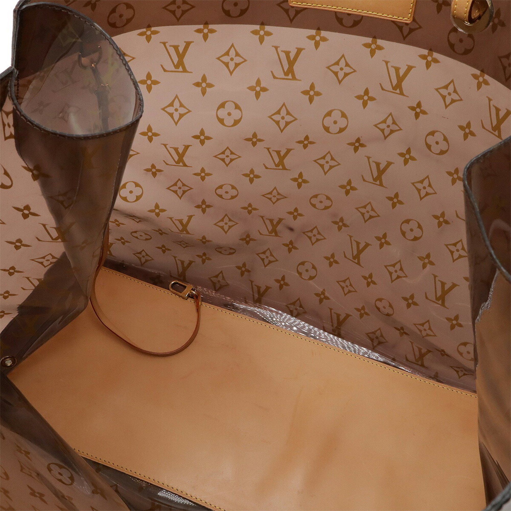 Louis Vuitton LOUIS VUITTON Monogram Cabas Cruise Tote Bag, Beach Shoulder Vinyl, Clear Brown, M50500 Size ONE SIZE - 6 Thumbnail