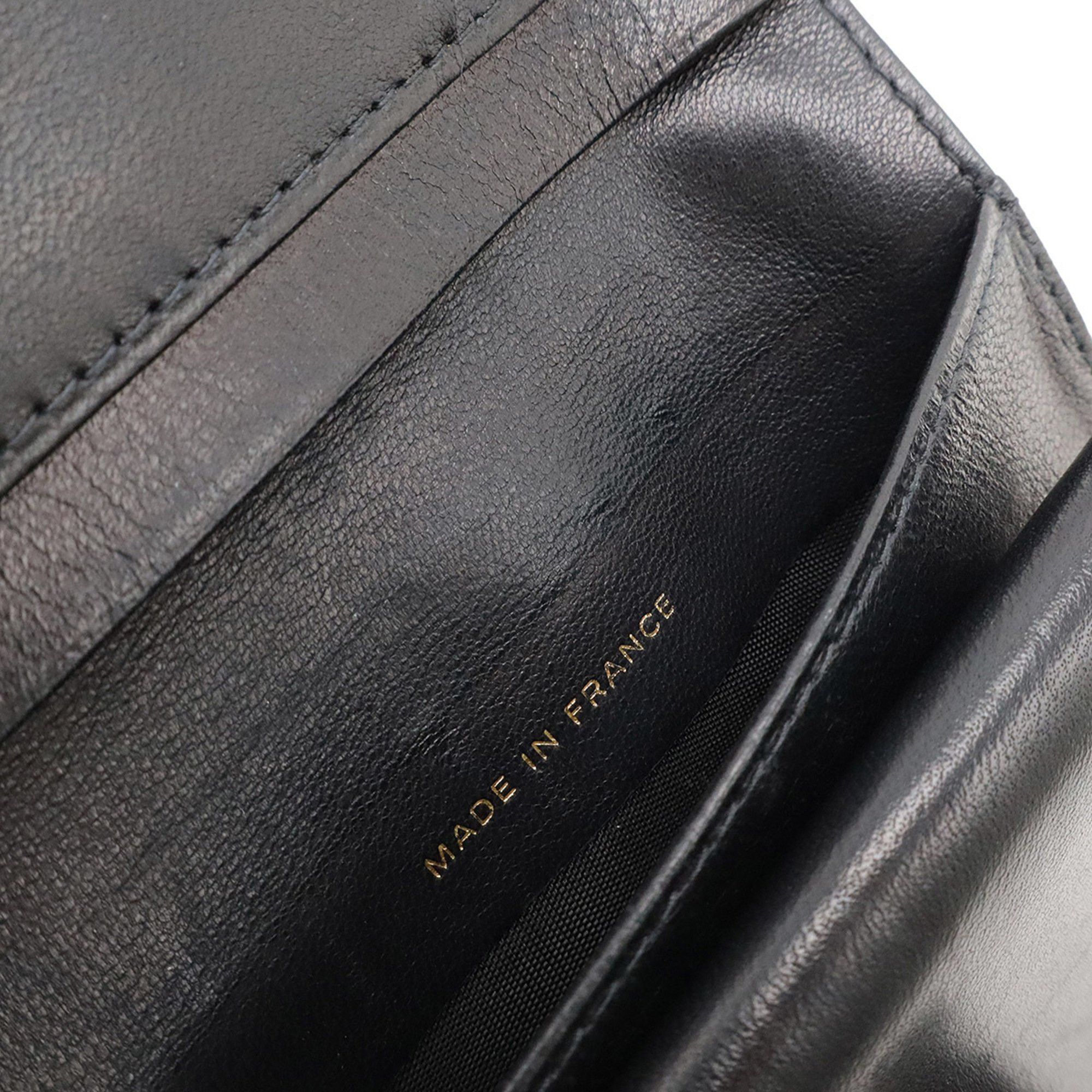 Chanel CHANEL Coco Mark Bifold Wallet in Black Caviar Leather, A13497 Size ONE SIZE - 7 Thumbnail