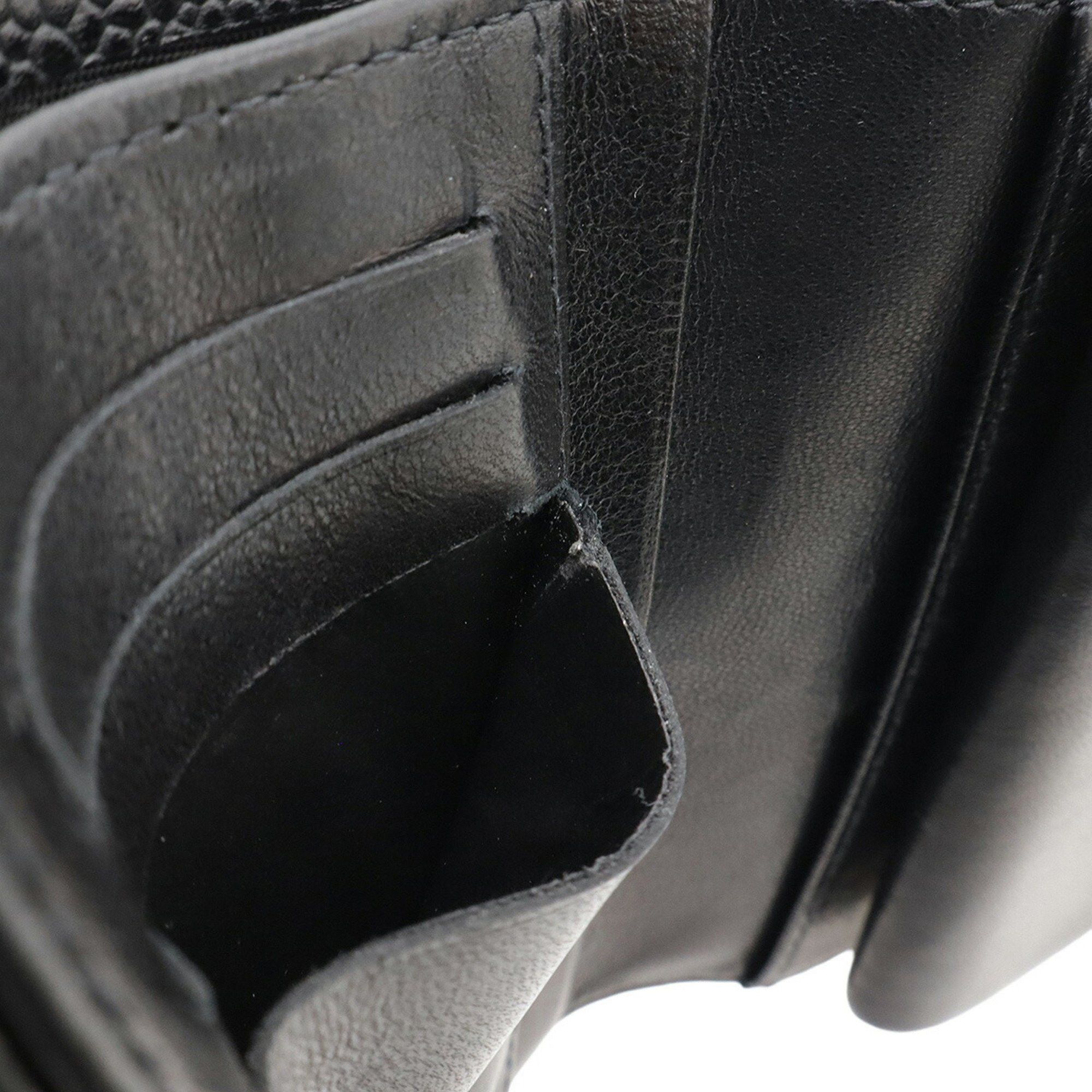 Chanel CHANEL Coco Mark Bifold Wallet in Black Caviar Leather, A13497 Size ONE SIZE - 8 Thumbnail