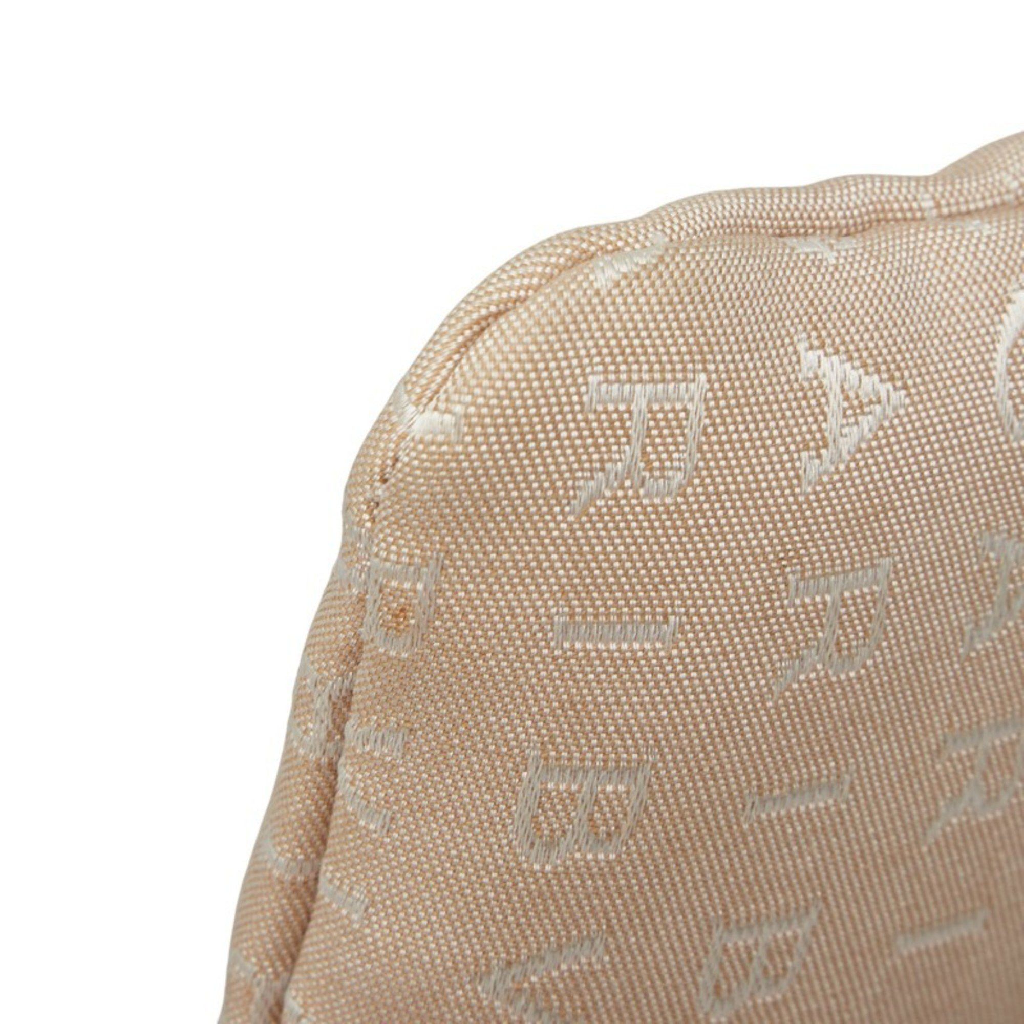 Bvlgari Bvlgari Logomania Pochette Shoulder Bag in Beige and Brown Canvas Leather for Women Size ONE SIZE - 5 Thumbnail