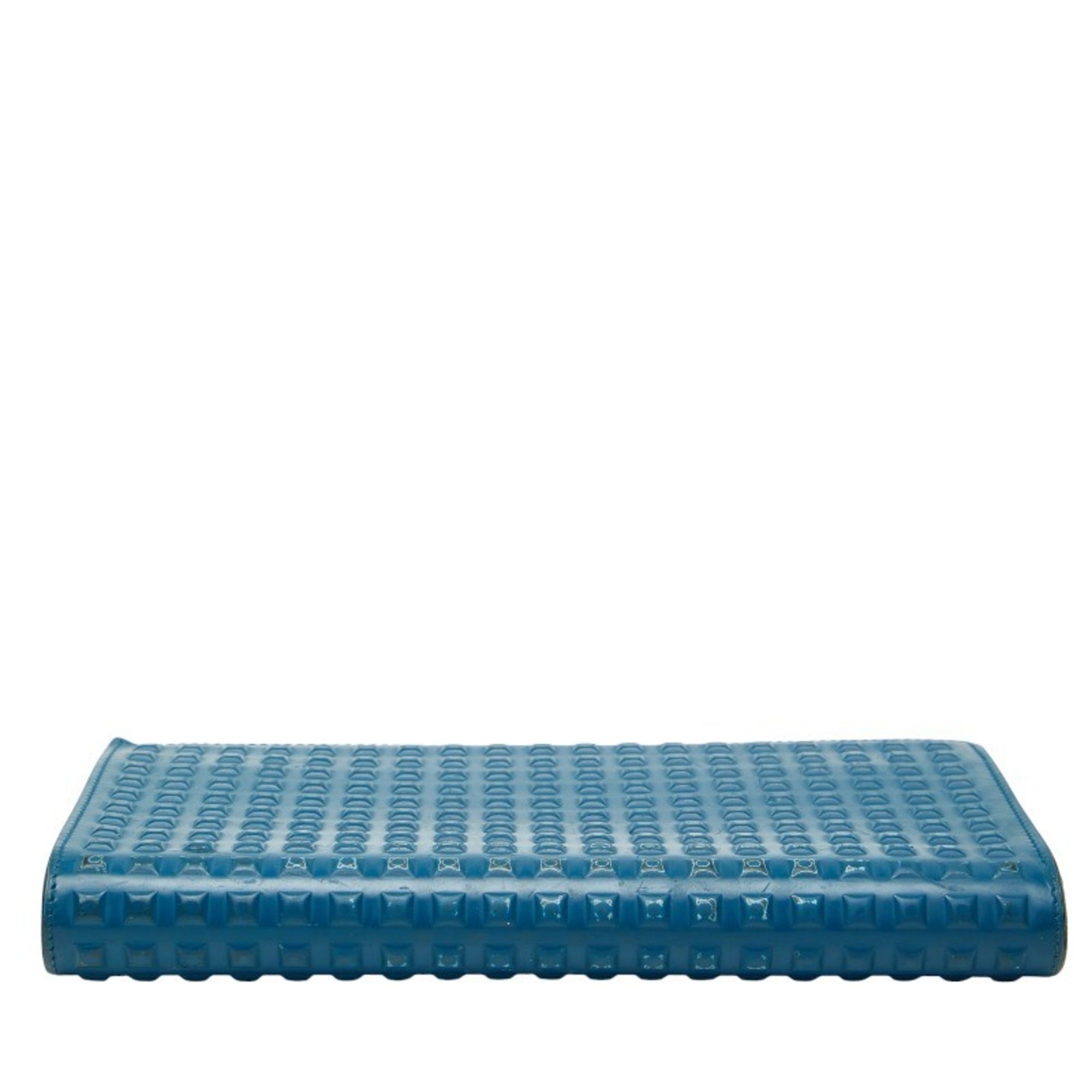 Balenciaga Balenciaga Grid Wallet, Long Wallet with Round Zipper, 298821, Blue Leather, Women's, BALENCIAGA Size ONE SIZE - 3 Thumbnail