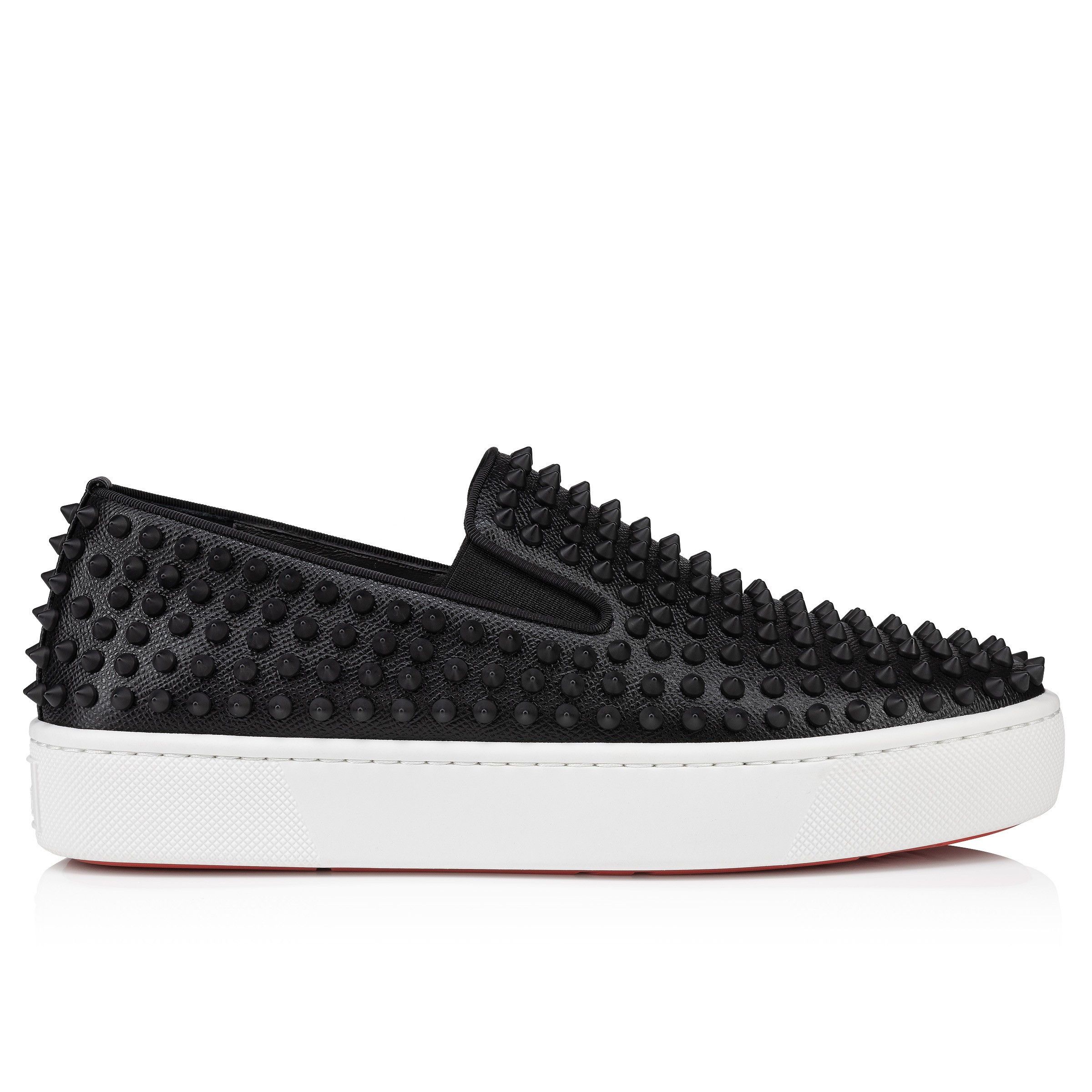 Christian Louboutin spikeboat black sneakers Size US 7 / EU 40 - 3 Thumbnail