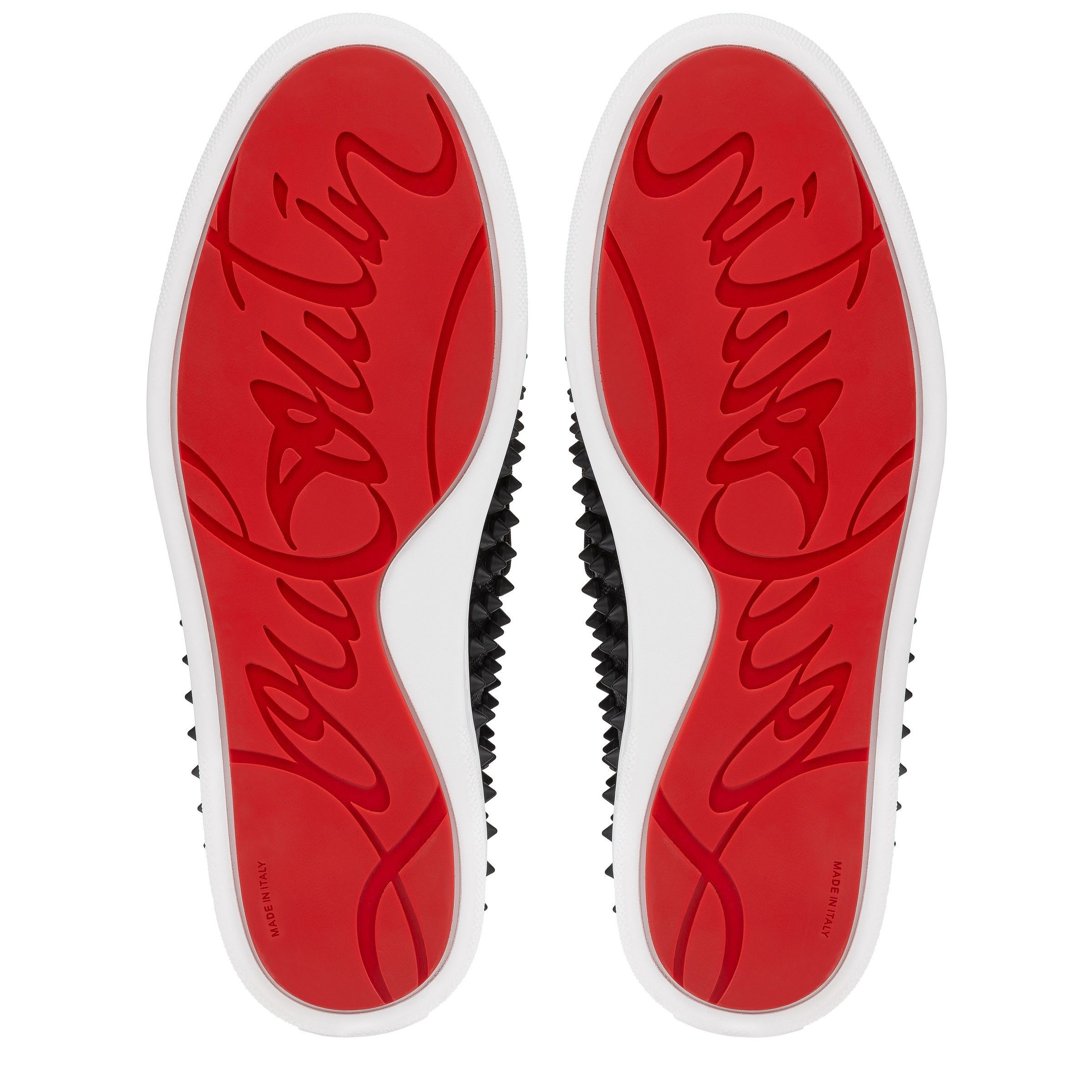 Christian Louboutin spikeboat black sneakers Size US 12 / EU 45 - 6 Thumbnail