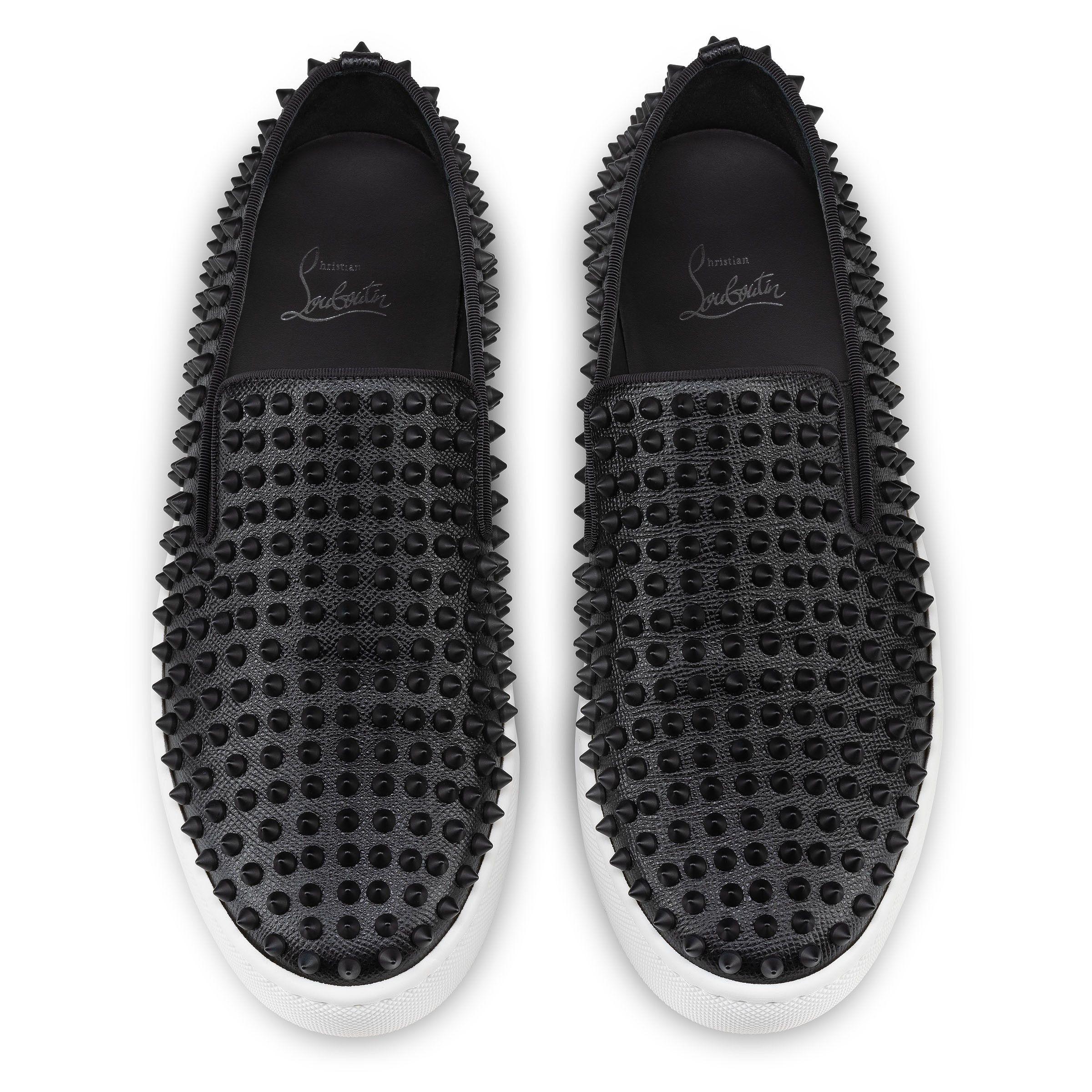 Christian Louboutin spikeboat black sneakers Size US 12 / EU 45 - 5 Thumbnail
