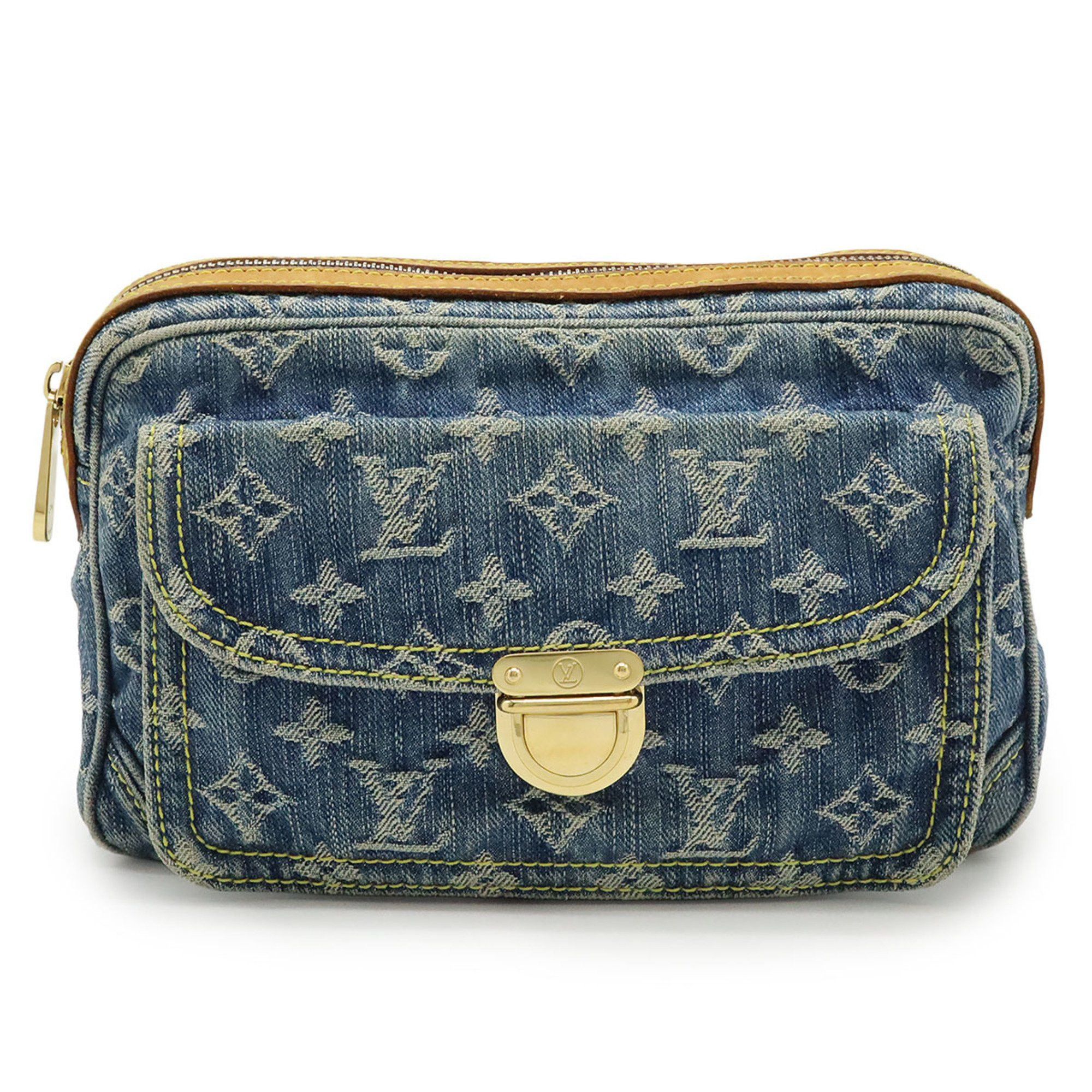 Louis Vuitton LOUIS VUITTON Monogram Denim Bum Bag, Waist Shoulder Blue, M95347 Size ONE SIZE - 2 Thumbnail