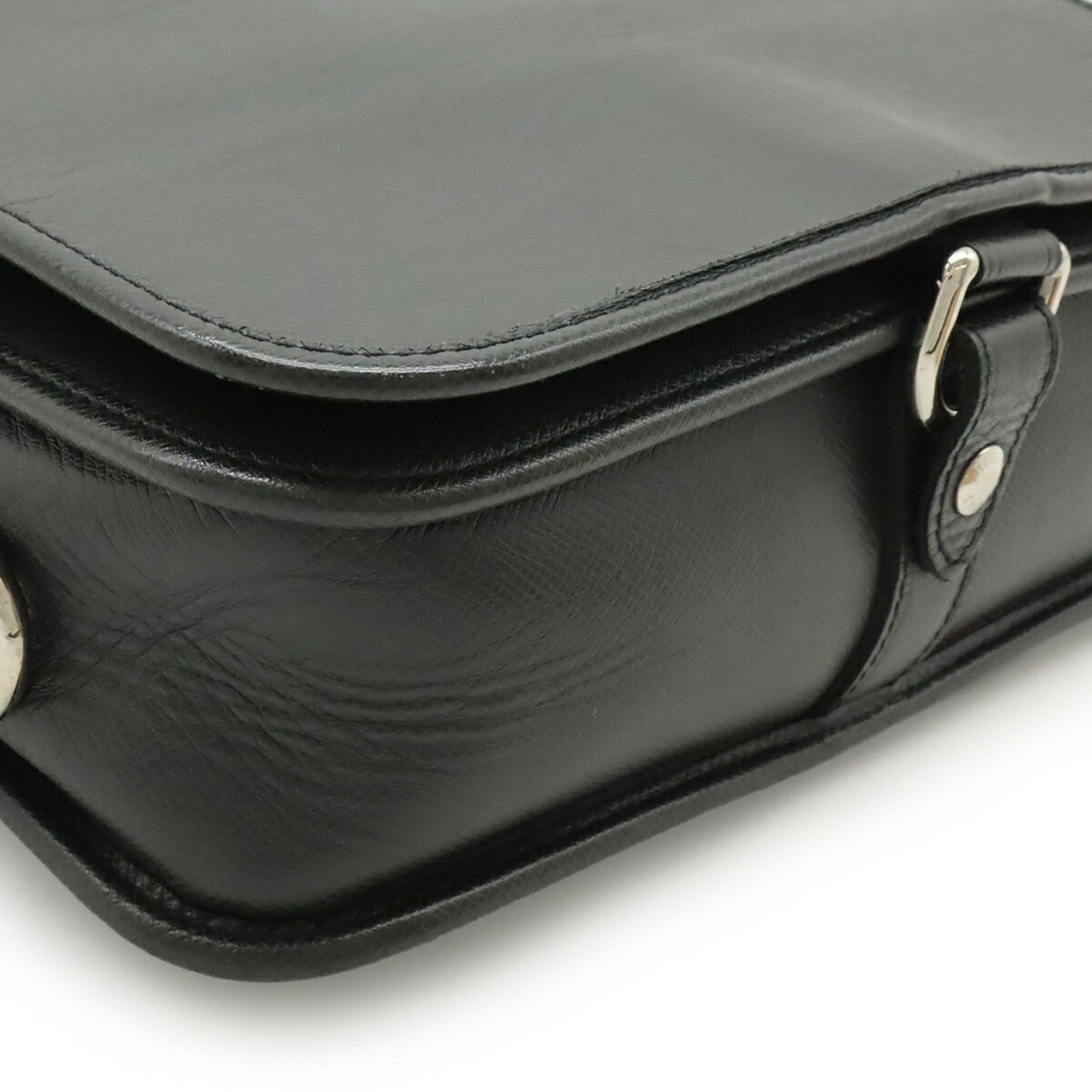 Louis Vuitton LOUIS VUITTON Taiga Andrei Shoulder Bag, Leather Ardoise Black, M32482 Size ONE SIZE - 4 Thumbnail