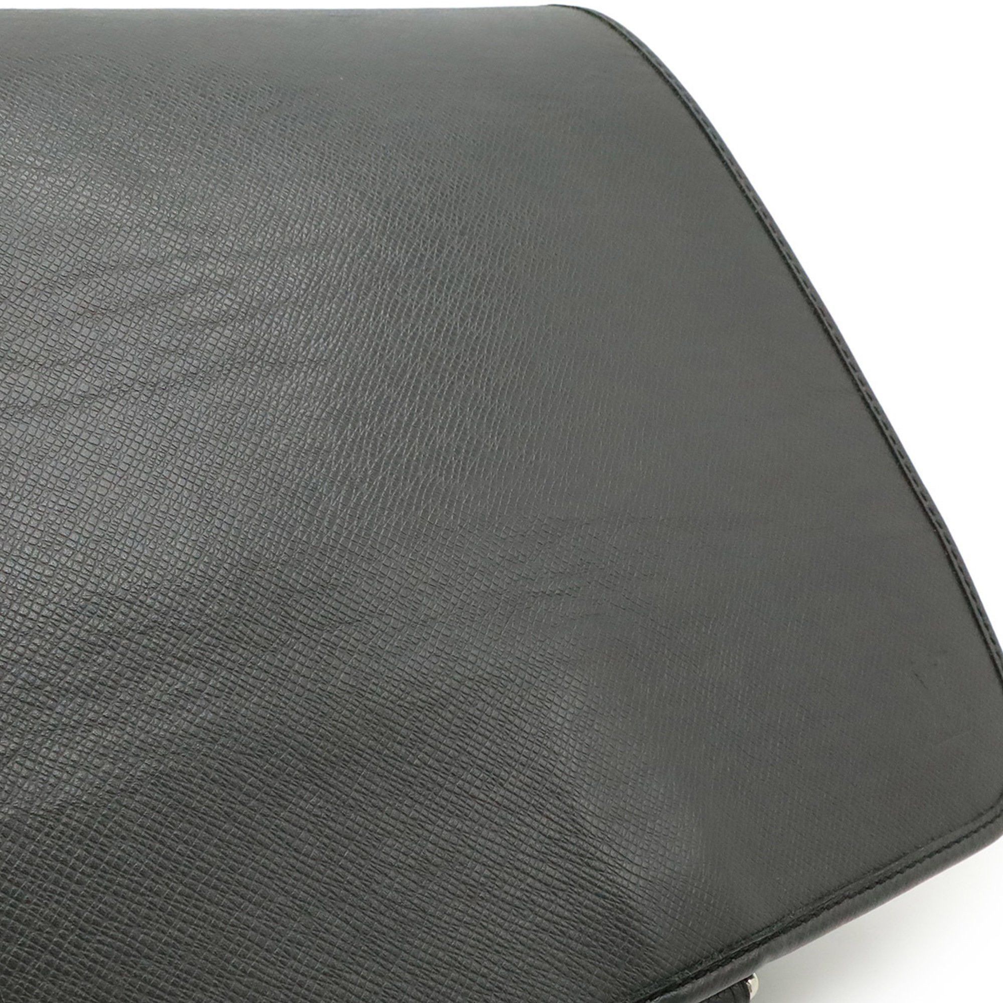 Louis Vuitton LOUIS VUITTON Taiga Andrei Shoulder Bag, Leather Ardoise Black, M32482 Size ONE SIZE - 9 Thumbnail