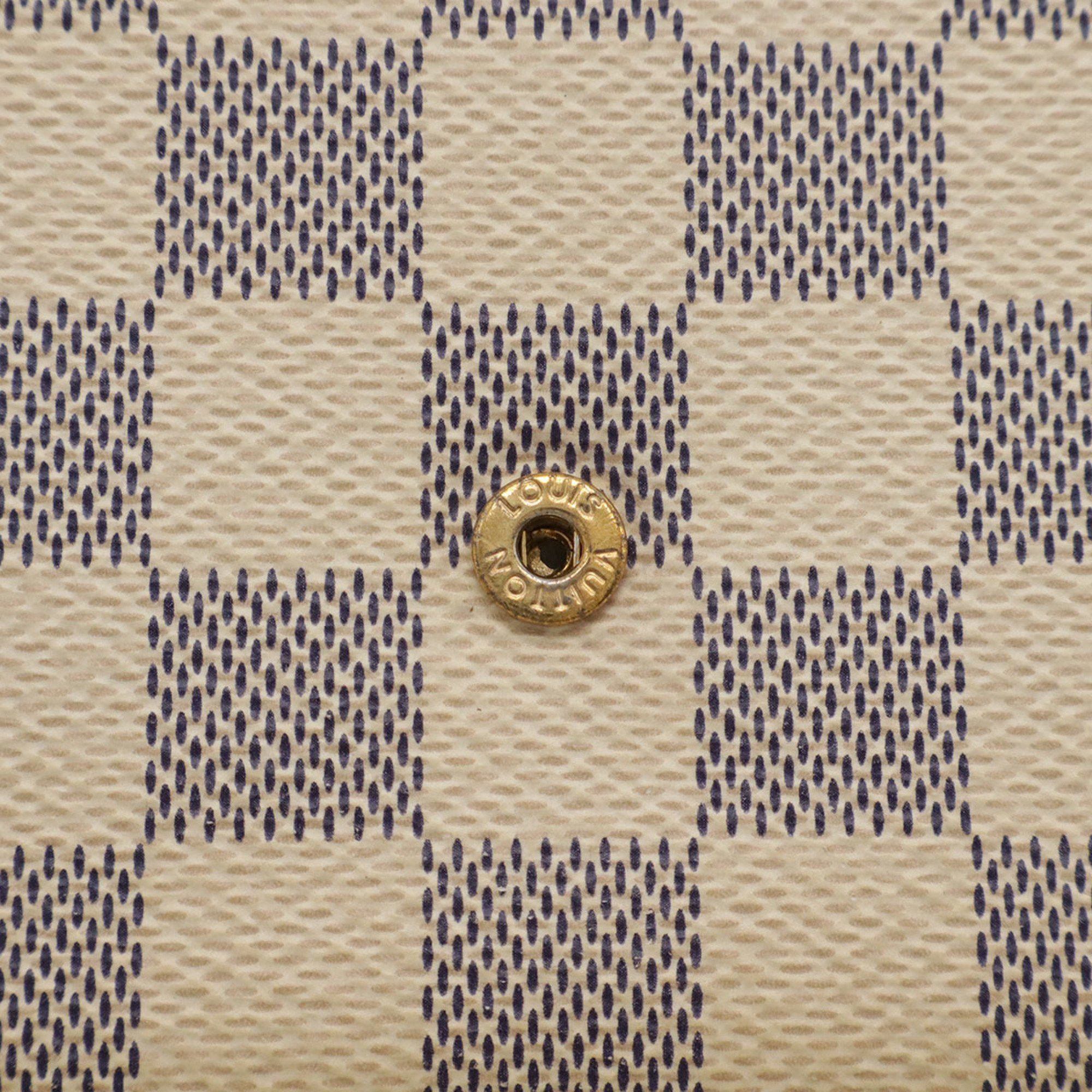Louis Vuitton LOUIS VUITTON Damier Azur Pochette Felicie Shoulder Bag, Chain Clutch Bag N63106 Size ONE SIZE - 8 Thumbnail