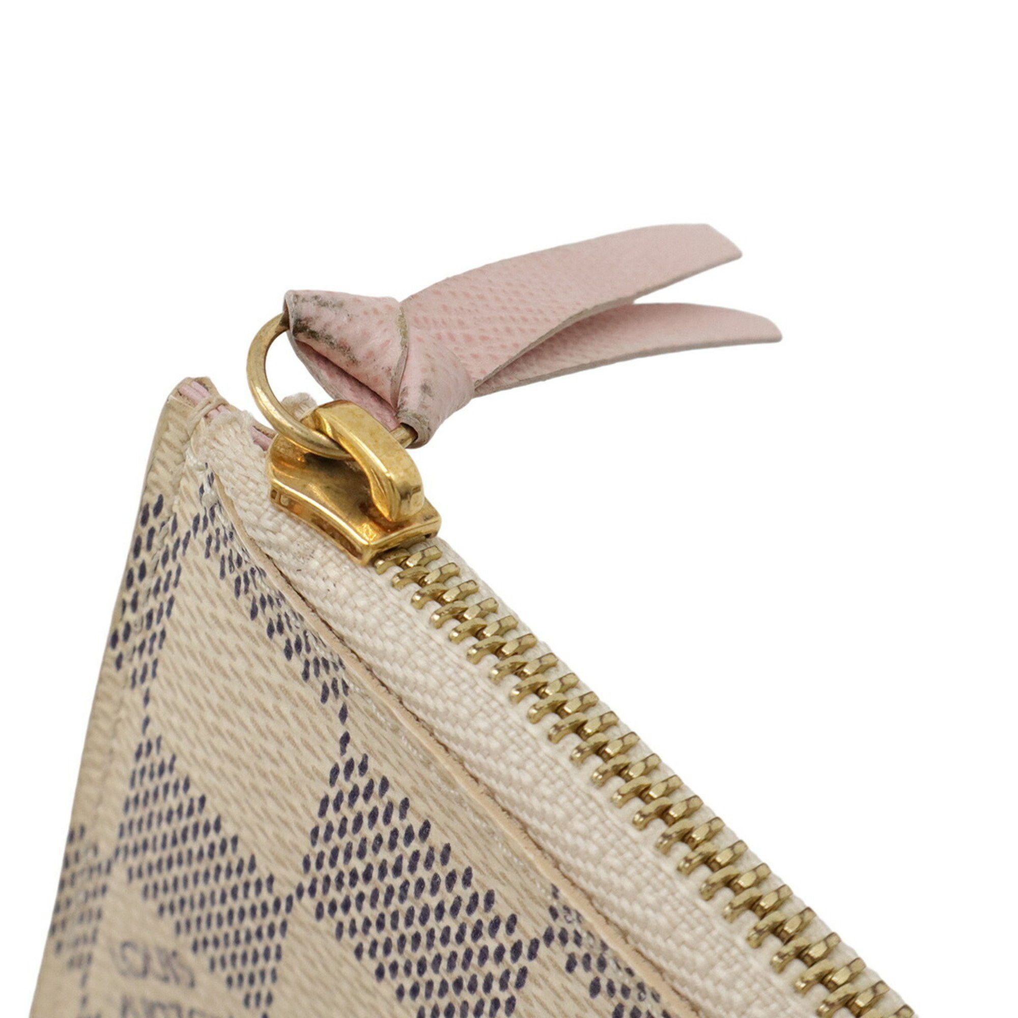 Louis Vuitton LOUIS VUITTON Damier Azur Pochette Felicie Shoulder Bag, Chain Clutch Bag N63106 Size ONE SIZE - 9 Thumbnail