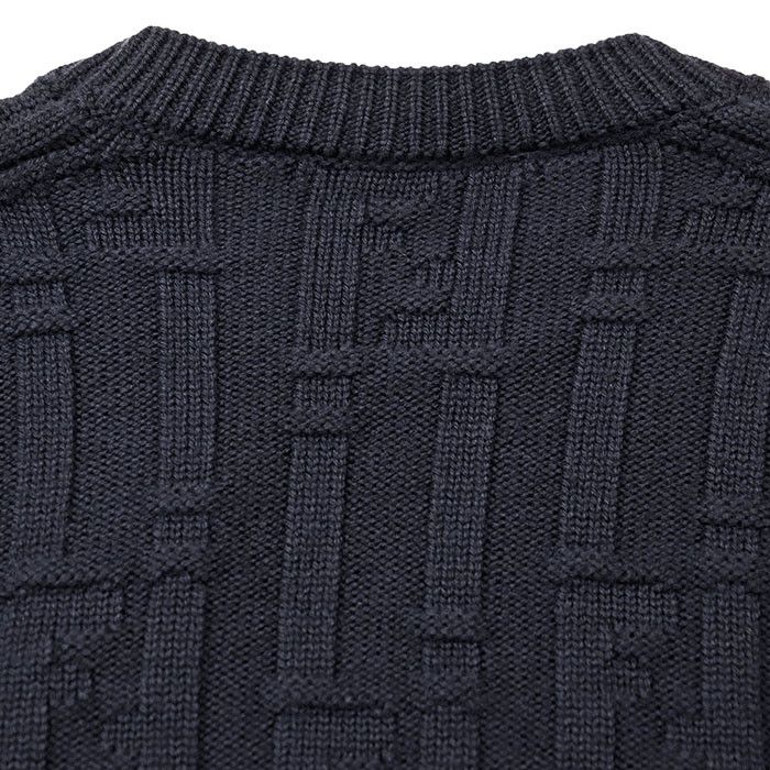Fendi Fendi Fendi FF Logo Wool Sweater Cotton Tops FZX062AQL1 DUTY FREE for USA Size ONE SIZE - 6 Thumbnail
