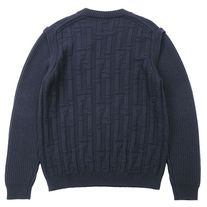 Fendi Fendi Fendi FF Logo Wool Sweater Cotton Tops FZX062AQL1 DUTY FREE for USA Size ONE SIZE - 5 Thumbnail