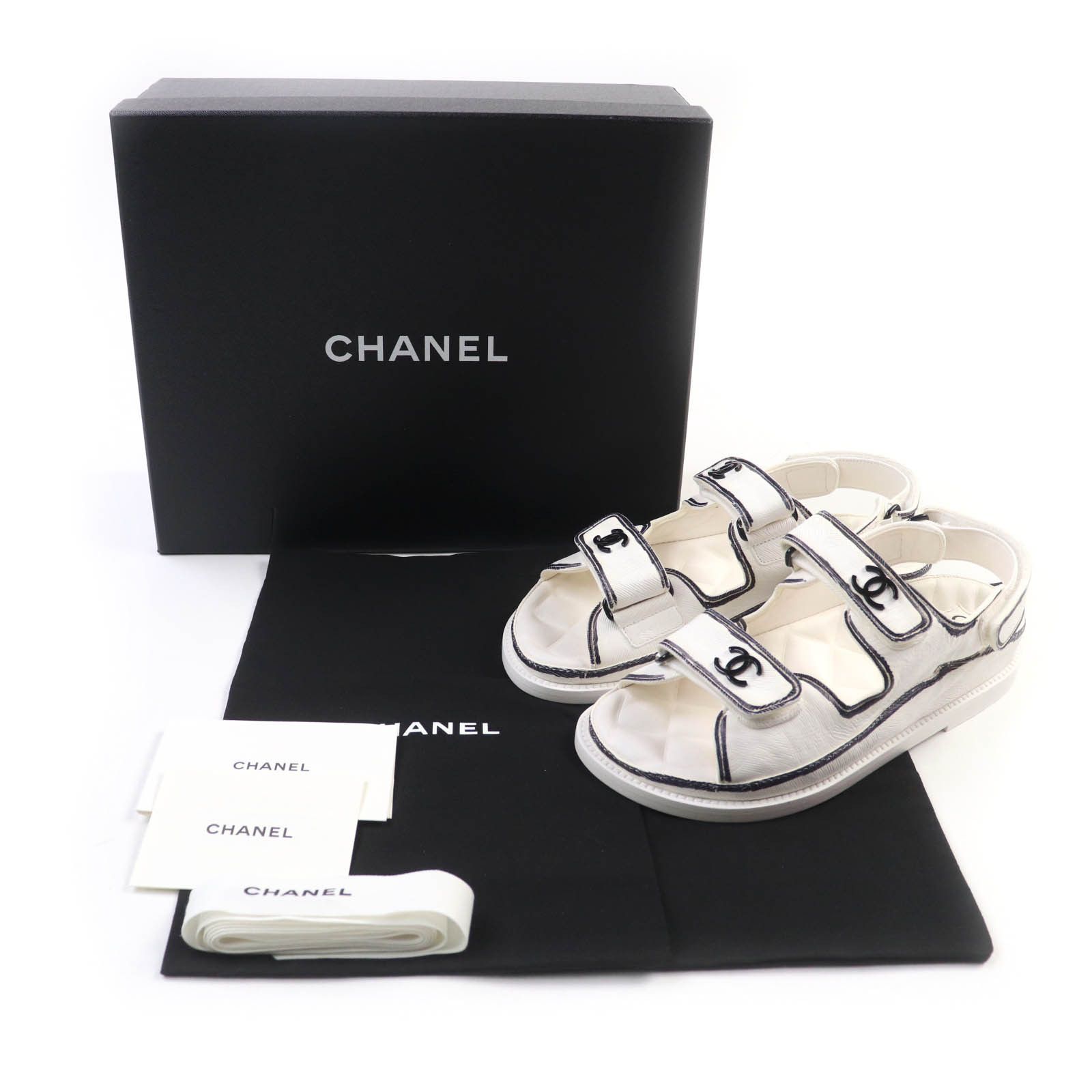 Chanel Chanel Chanel Sandals Leather Sandals Leather Shoes G35927 DUTY FREE for USA Size ONE SIZE - 2 Thumbnail