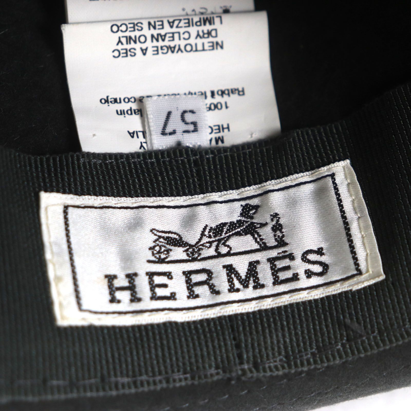 Hermes Hermes Hermes Rabbit felt Fedora Hat Natural Material Hats DUTY FREE for USA Size ONE SIZE - 8 Thumbnail