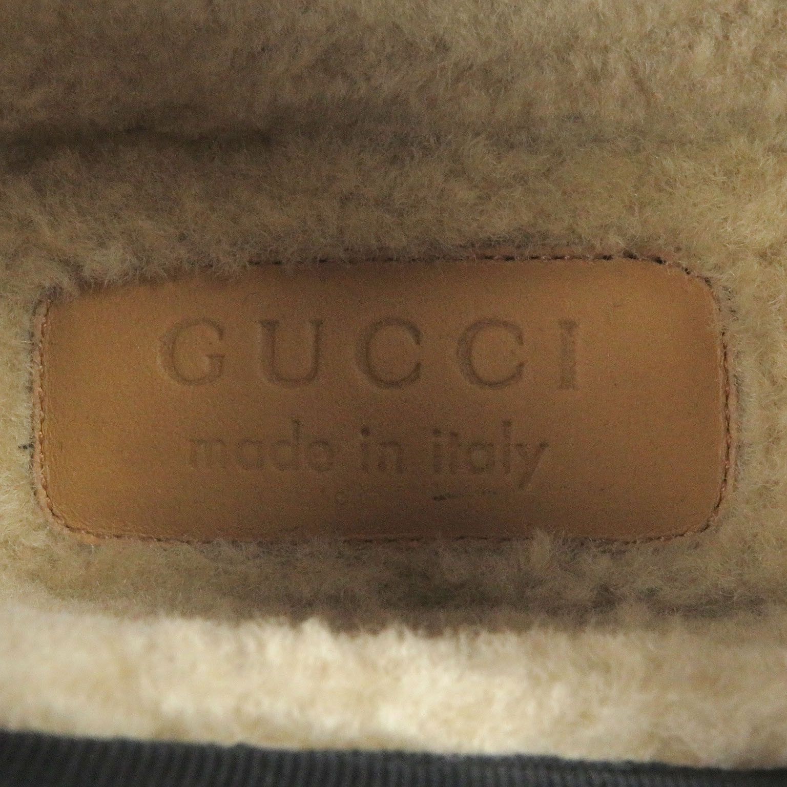 Gucci Gucci Gucci GG logo Horsebit Mouton Slip-on Natural Material Shoes DUTY FREE for USA Size ONE SIZE - 8 Thumbnail