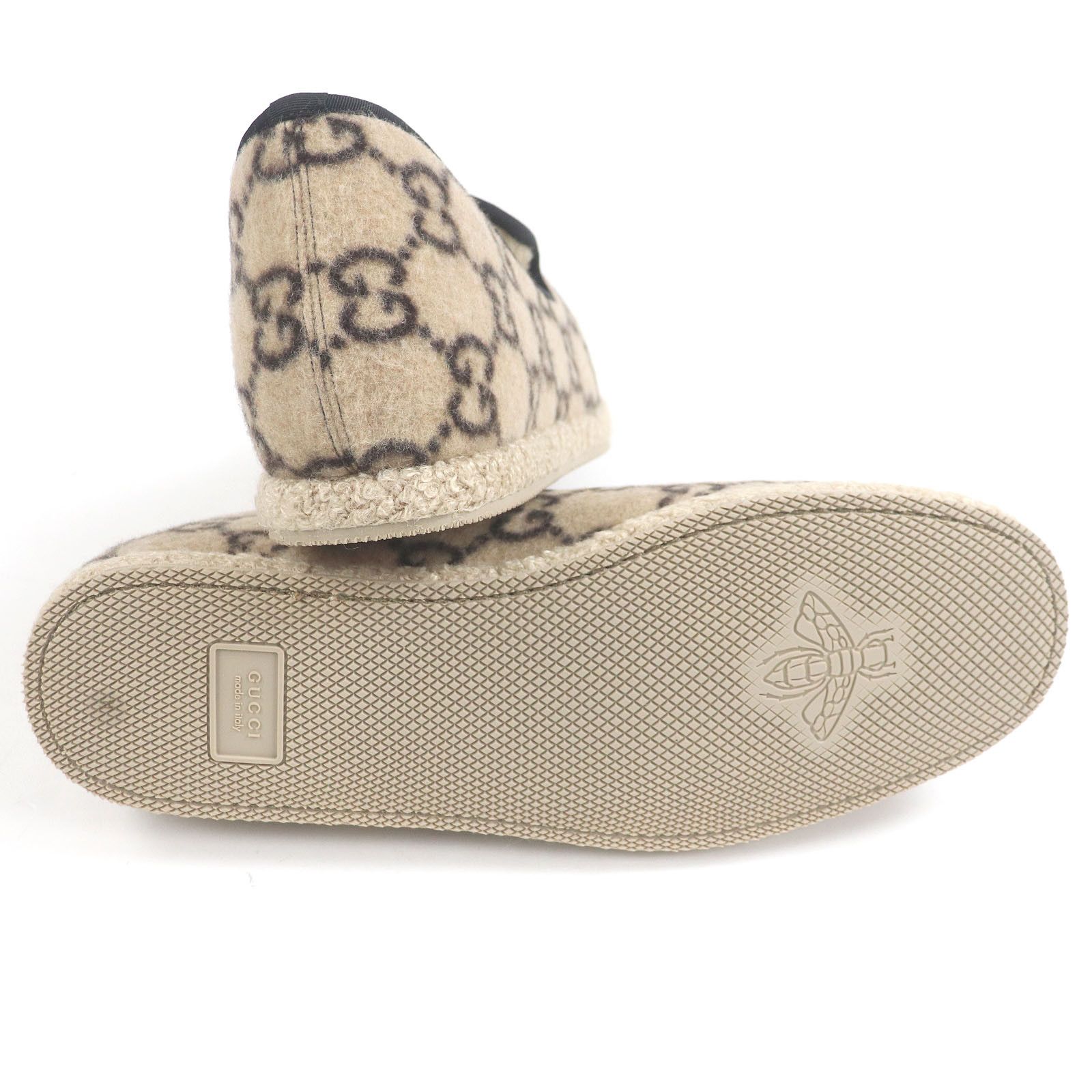 Gucci Gucci Gucci GG logo Horsebit Mouton Slip-on Natural Material Shoes DUTY FREE for USA Size ONE SIZE - 5 Thumbnail
