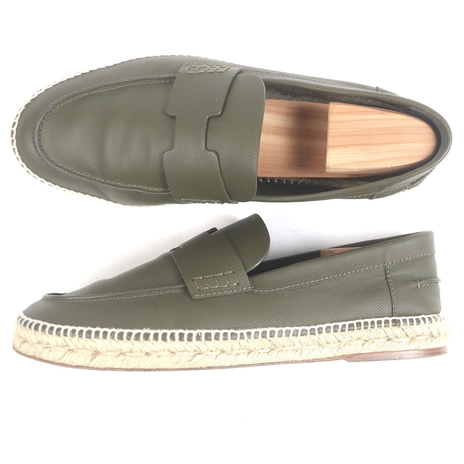 Hermes Hermes Hermes Trip H logo motif Leather Espadrilles Leather Shoes DUTY FREE for USA Size ONE SIZE - 4 Thumbnail