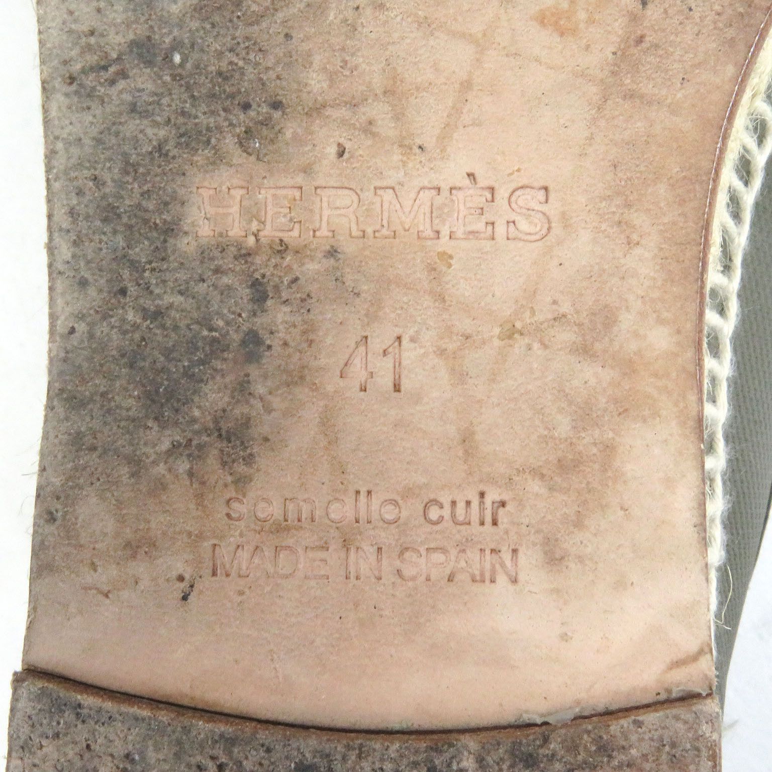 Hermes Hermes Hermes Trip H logo motif Leather Espadrilles Leather Shoes DUTY FREE for USA Size ONE SIZE - 10 Thumbnail