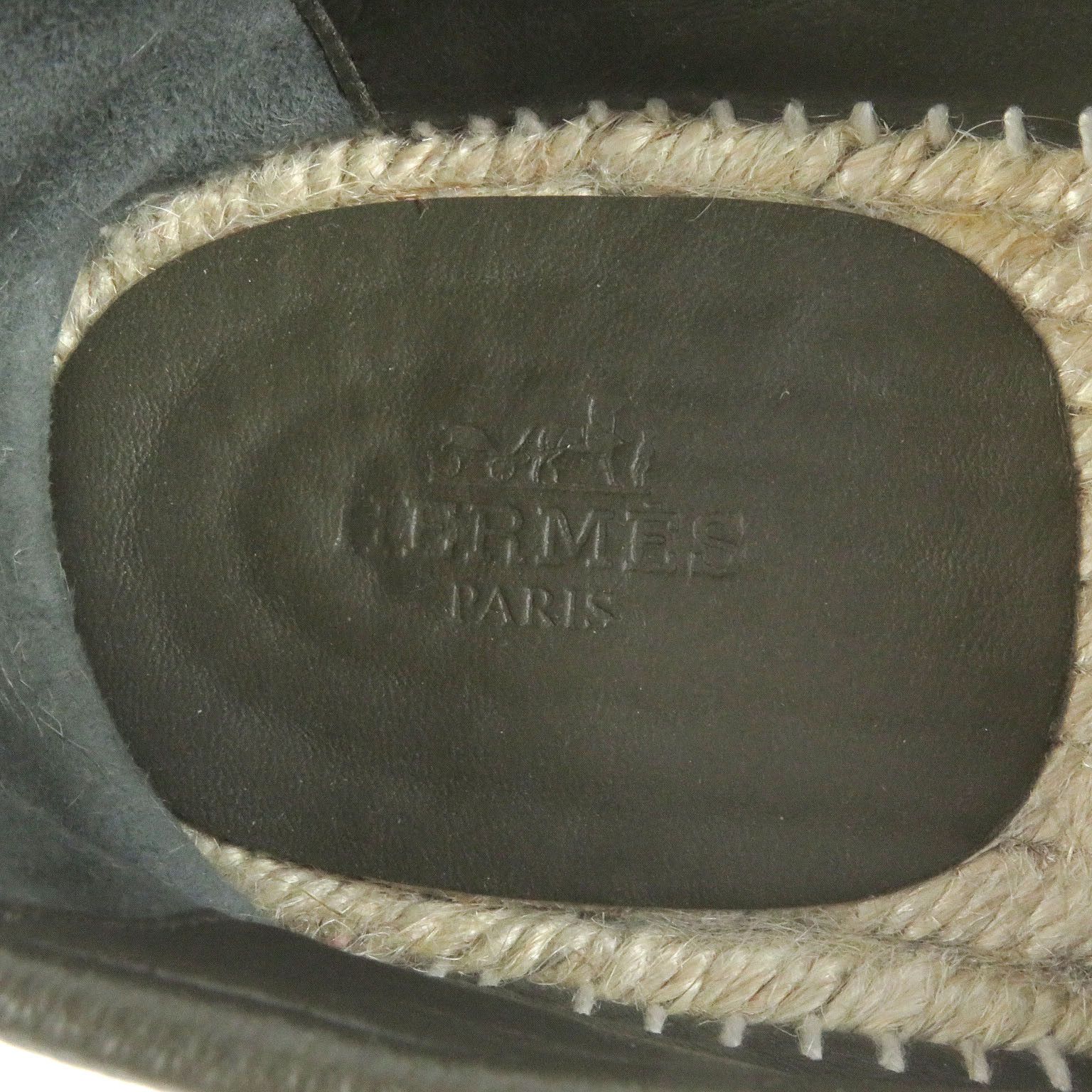 Hermes Hermes Hermes Trip H logo motif Leather Espadrilles Leather Shoes DUTY FREE for USA Size ONE SIZE - 8 Thumbnail