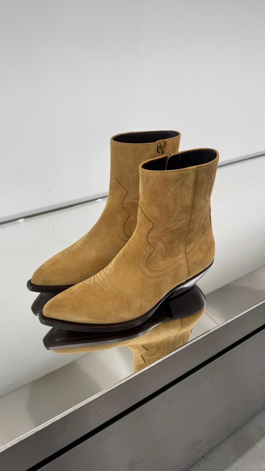 Celine Celine Brown Western Boots Size US 10 / IT 40 - 2 Thumbnail