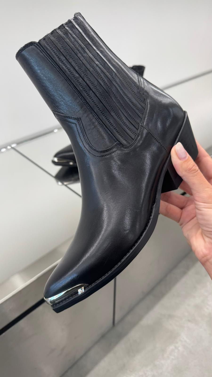 Celine Celine Western Black Boots Size US 6 / IT 36 - 2 Thumbnail