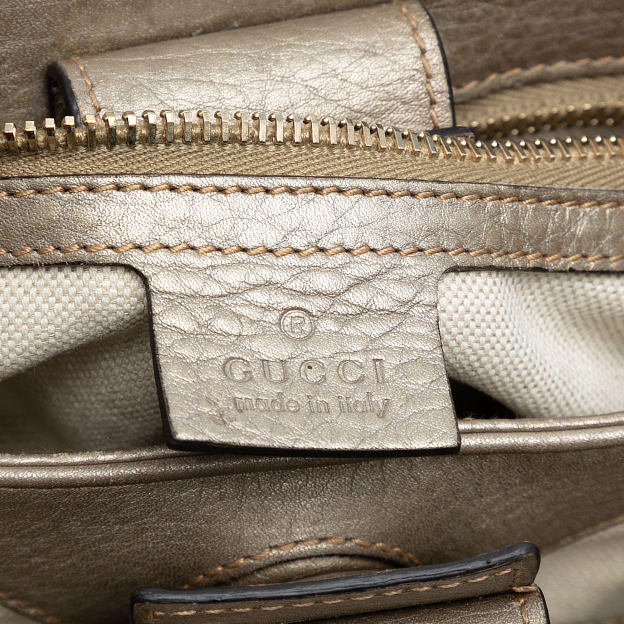 Gucci Gucci Small Calfskin Bamboo Shopper Satchel Size ONE SIZE - 5 Thumbnail