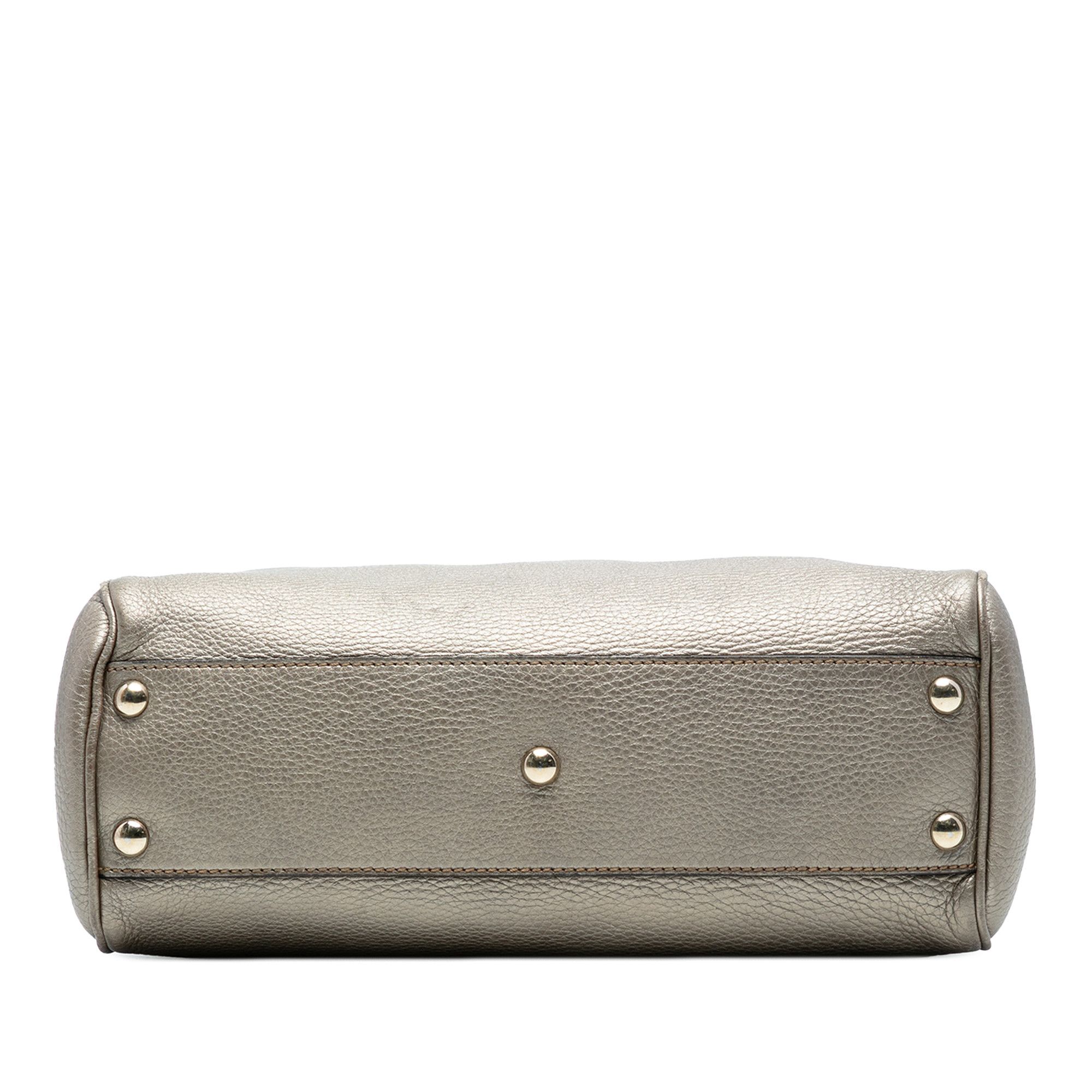 Gucci Gucci Small Calfskin Bamboo Shopper Satchel Size ONE SIZE - 3 Thumbnail