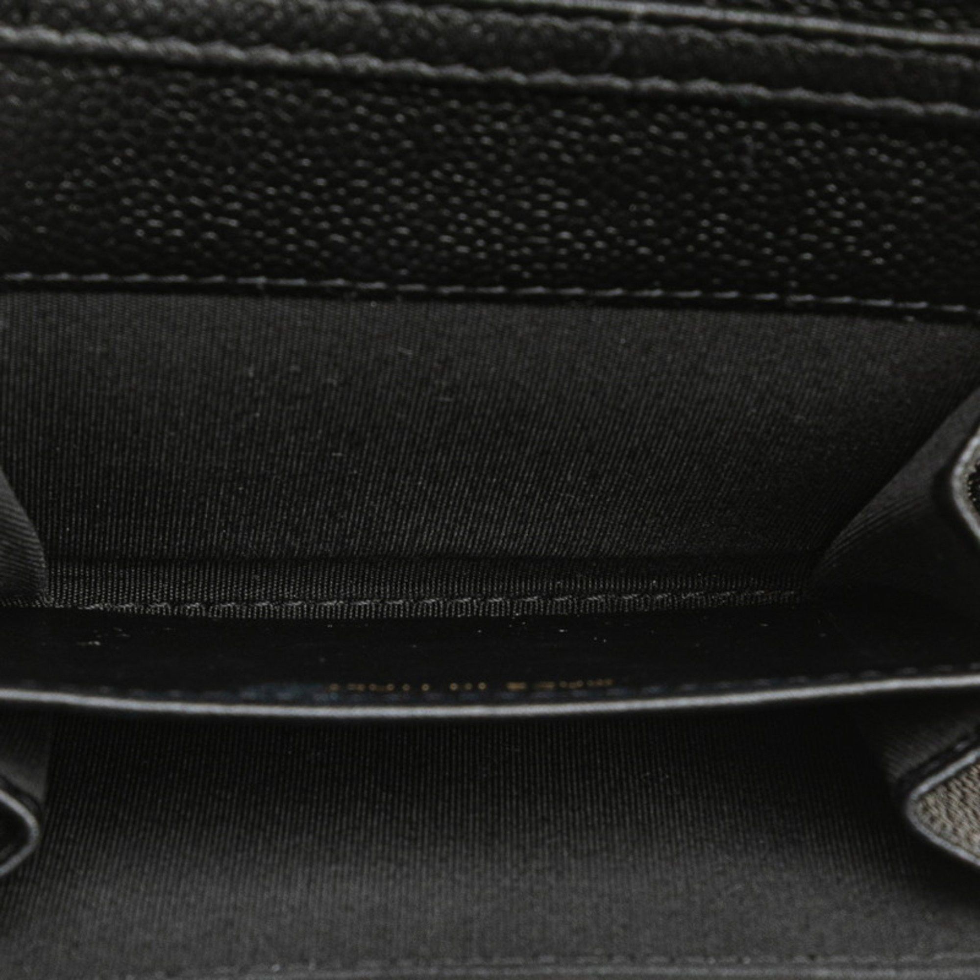 Chanel CHANEL Matelasse Boy Chanel Coco Mark Chain Shoulder Wallet in Black Caviar Skin for Women Size ONE SIZE - 5 Thumbnail
