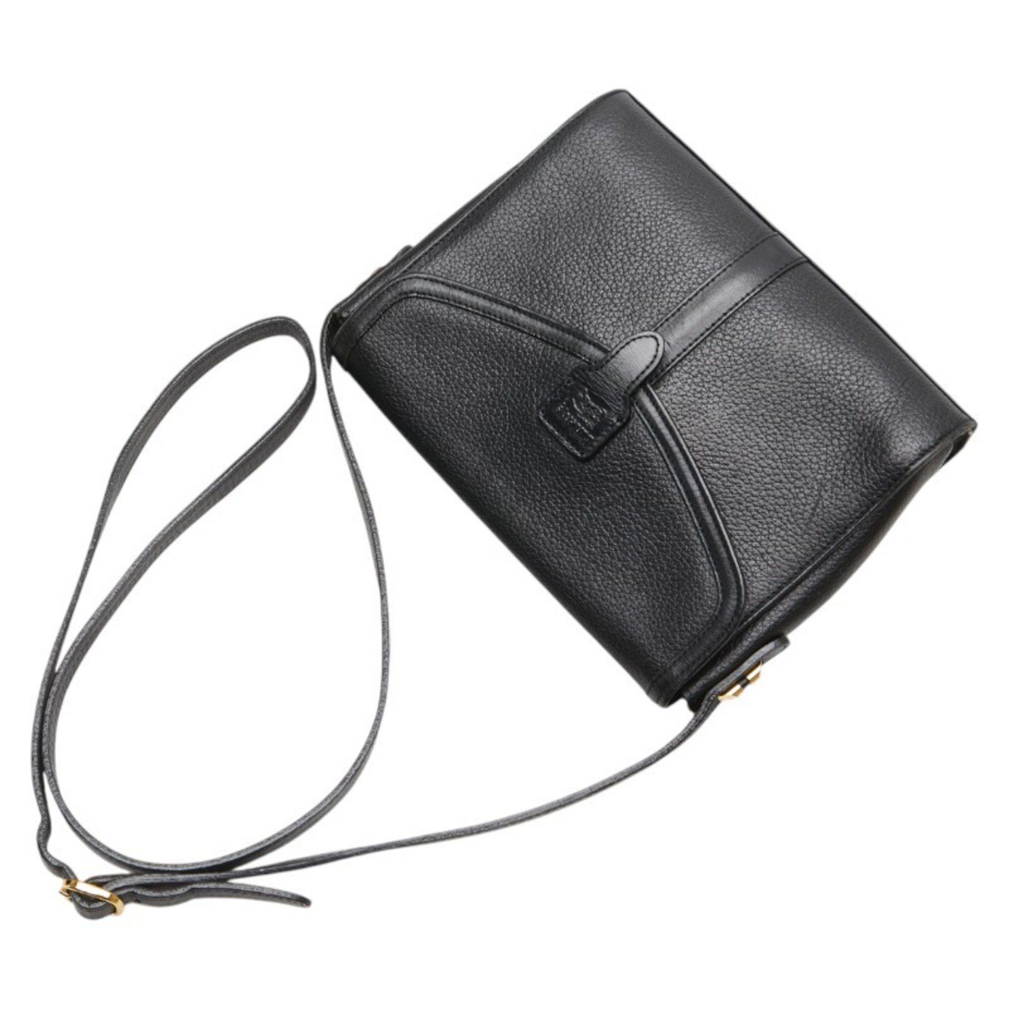 Burberry Nova Check Shadow Horse Shoulder Bag in Black Leather for 