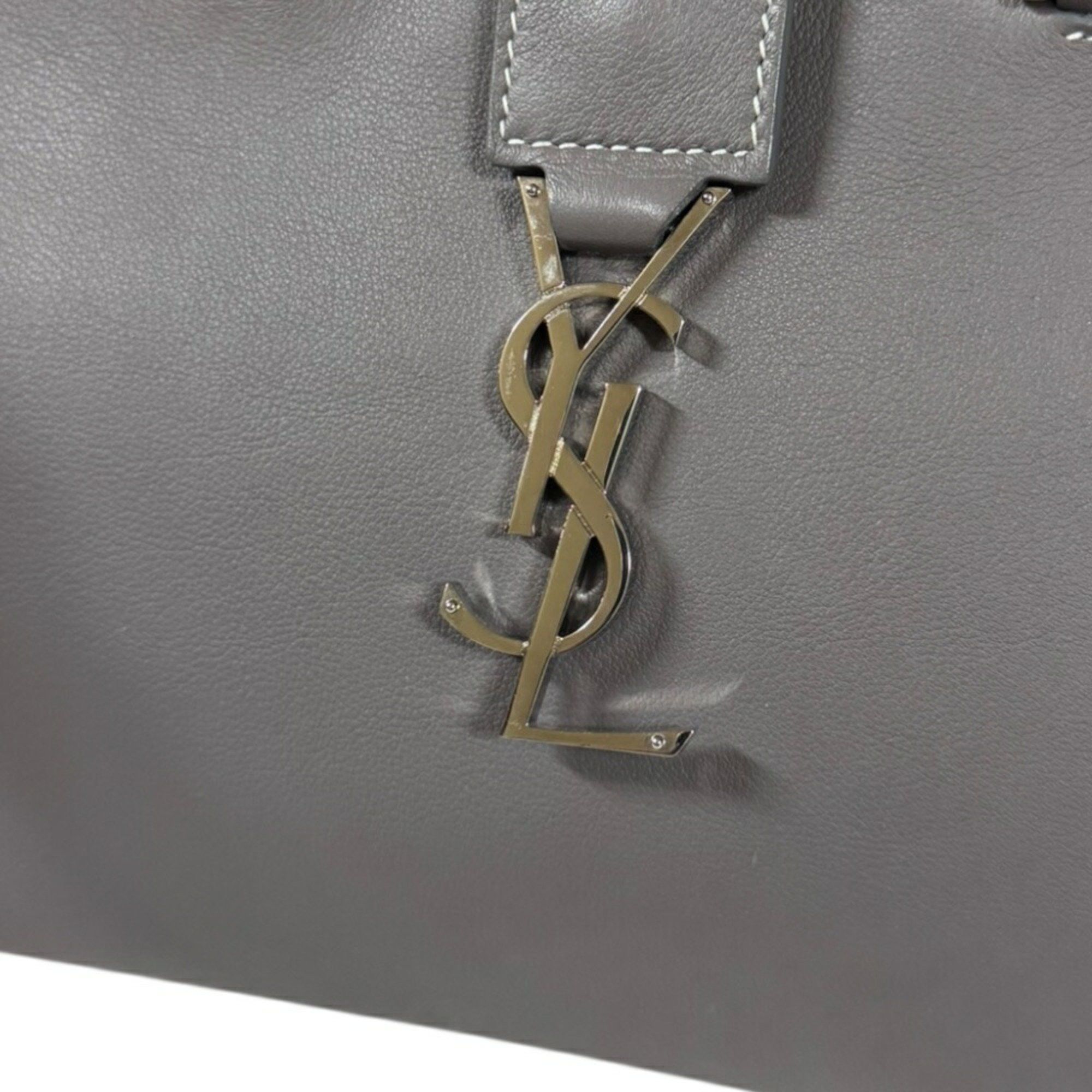 Saint Laurent Paris Saint Laurent Baby Cabas Shoulder Bag, Leather 