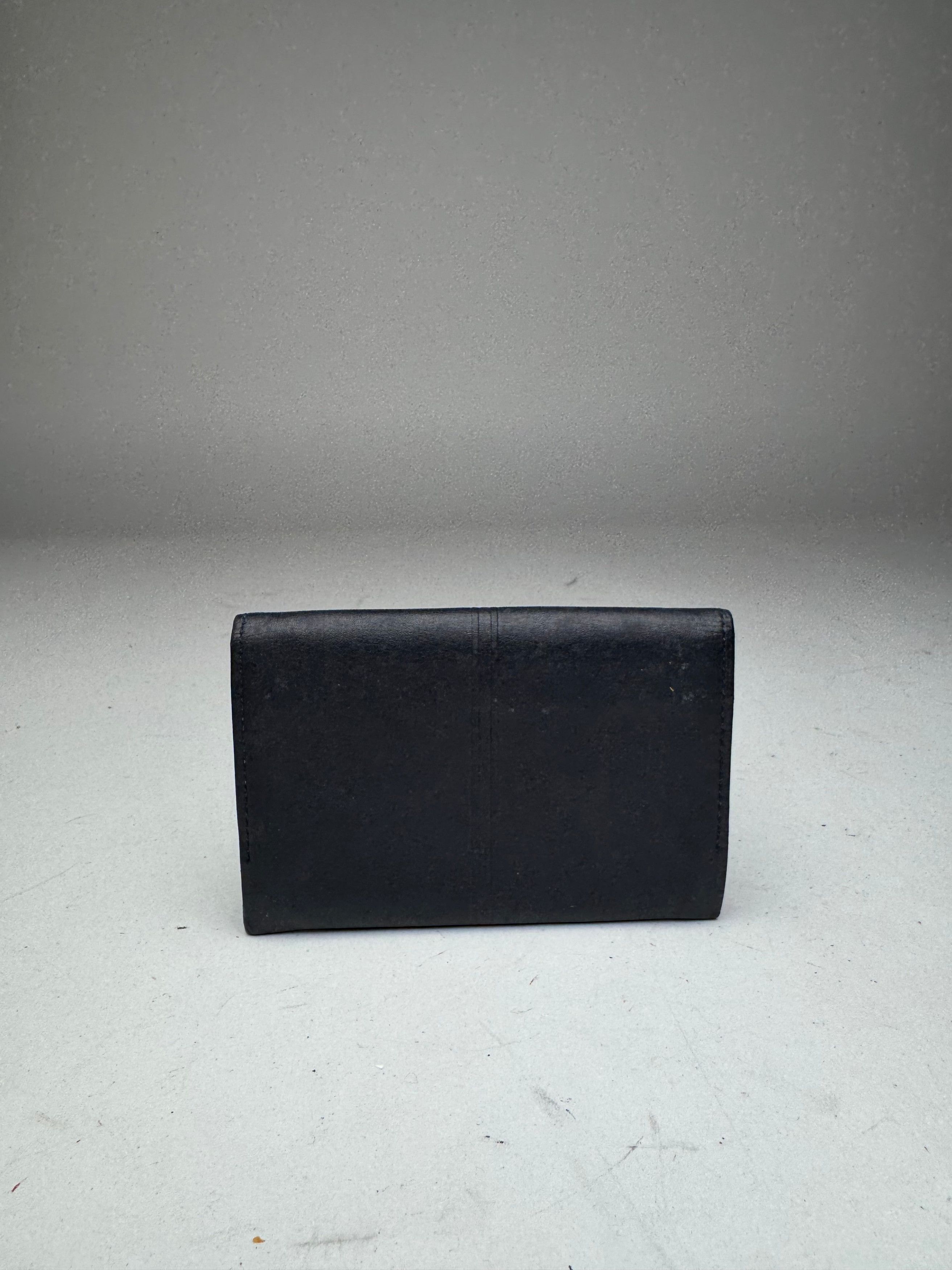 Givenchy Vintage Leather Card Holder Navy Size ONE SIZE - 9 Thumbnail