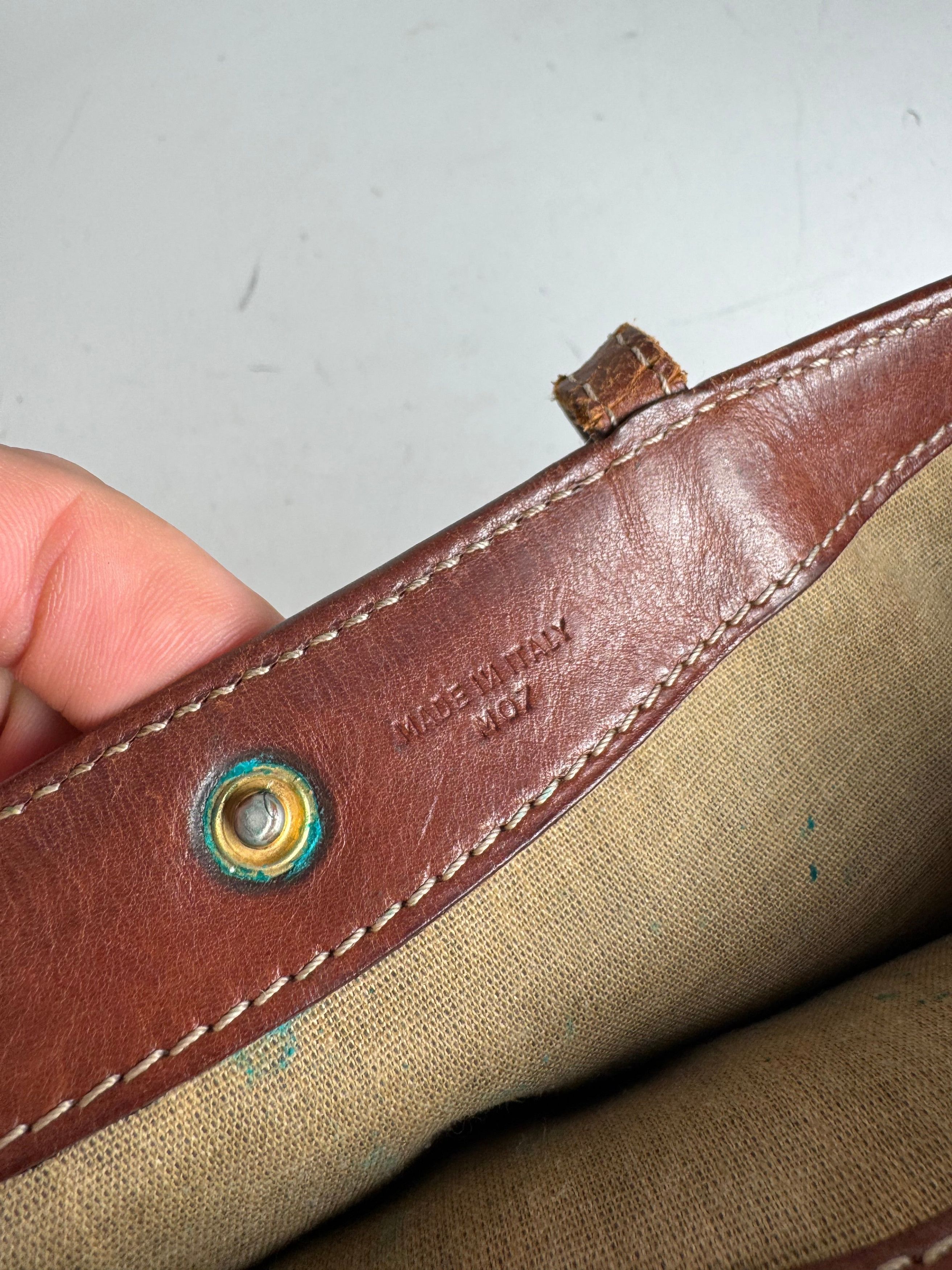 Celine Vintage Paris Leather Monogram Tote Bag Brown Size ONE SIZE - 6 Thumbnail
