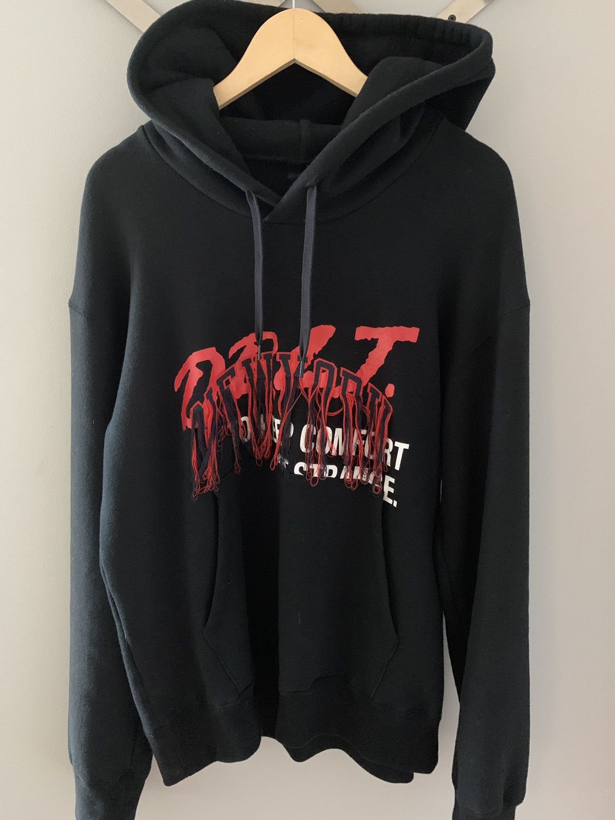 Doublet Doublet Embroidered Fringe D.A.R.E. Hoodie | Grailed