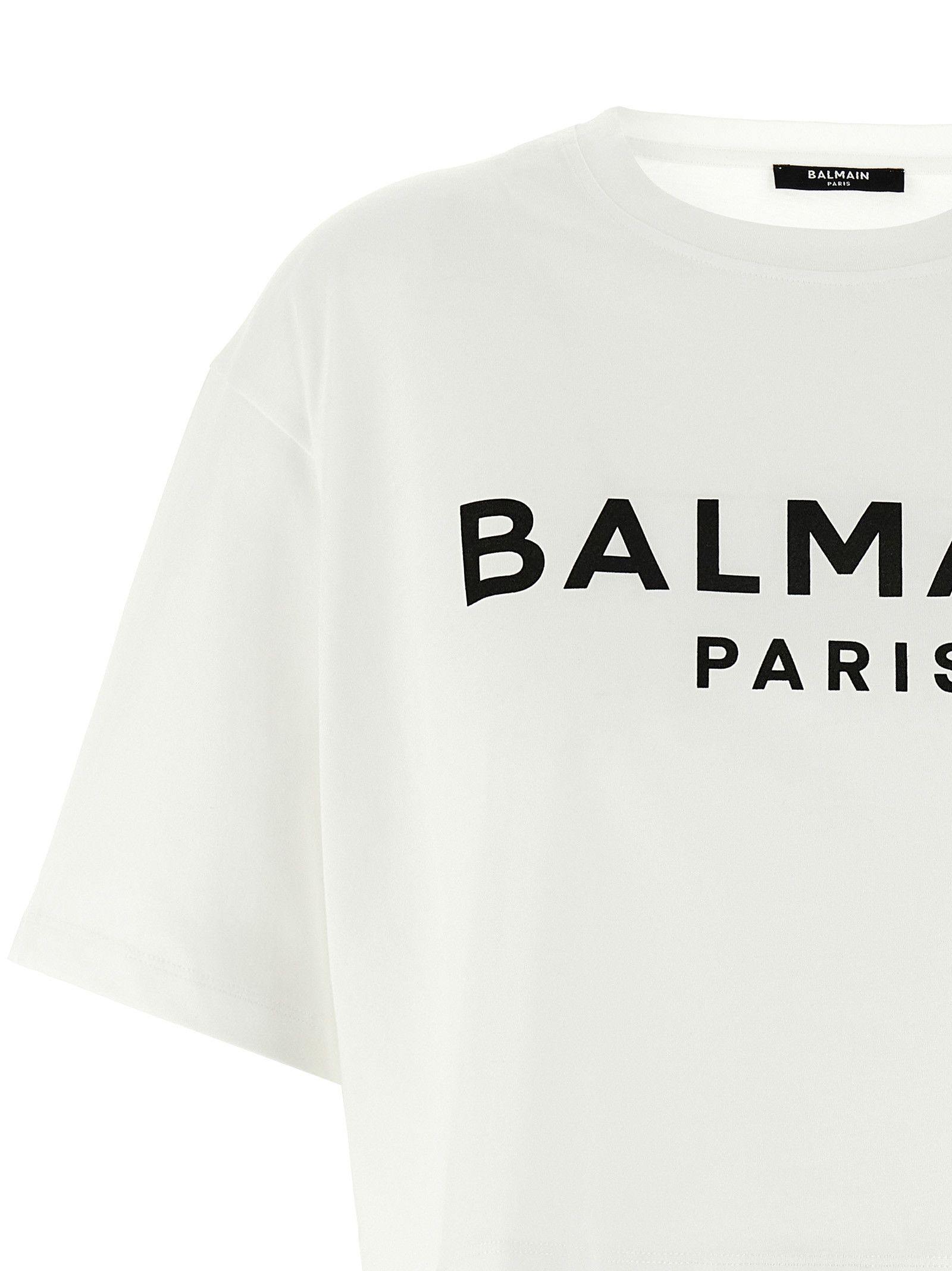 Balmain Logo crop T-shirt Size M / US 6-8 / IT 42-44 - 3 Thumbnail